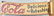 680: Early Canvas Coca-Cola Banner. - 2