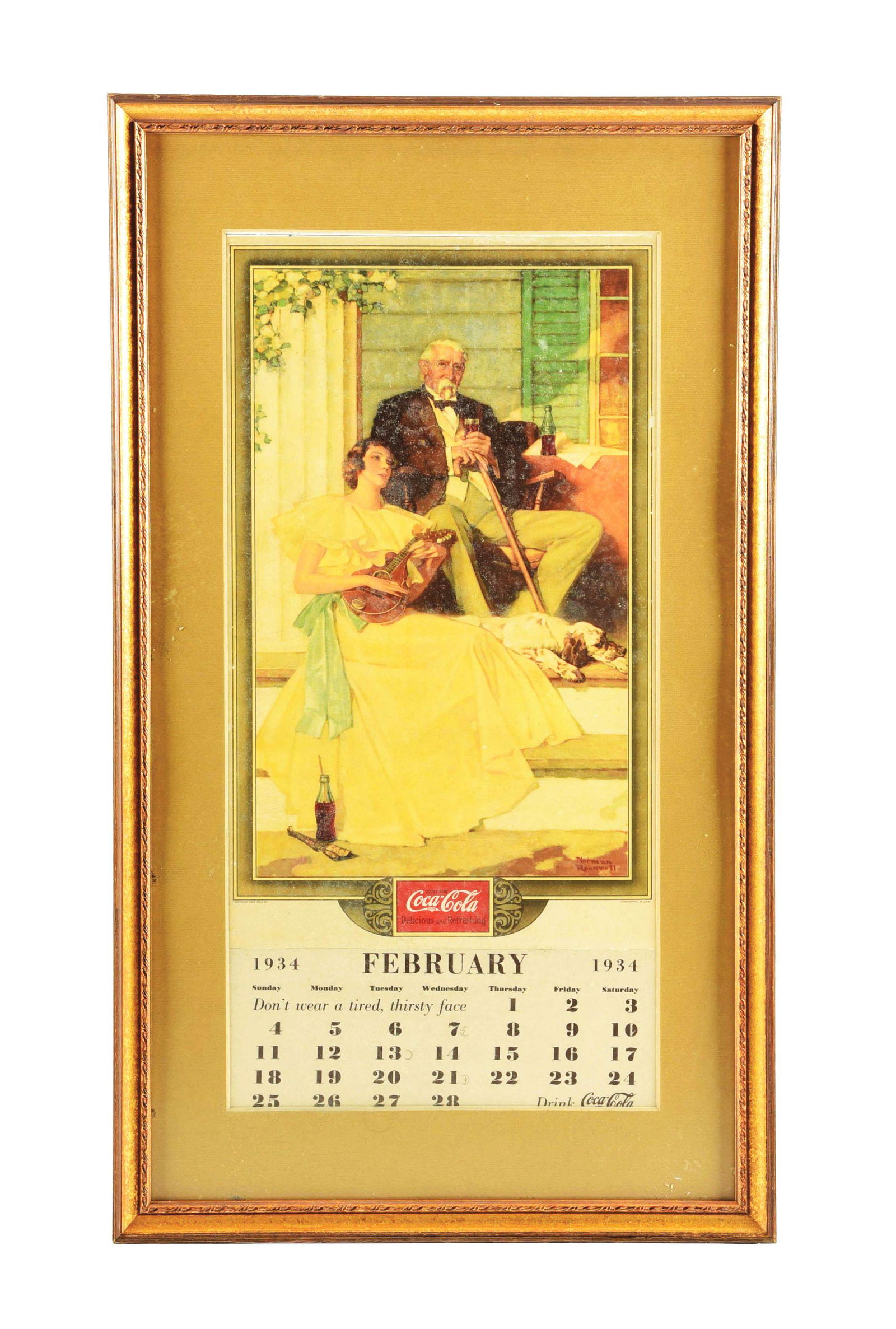 1934 COCA-COLA CALENDAR. (1 of 4)