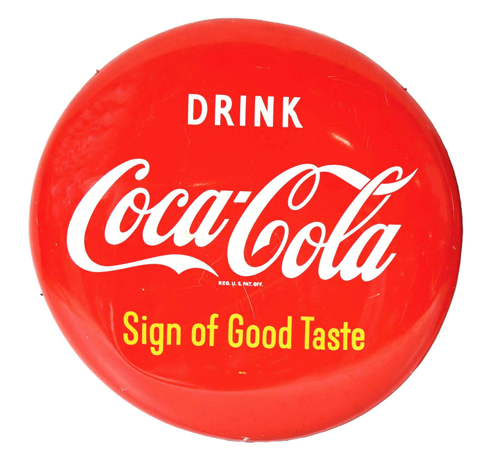 COCA-COLA BUTTON. (1 of 2)