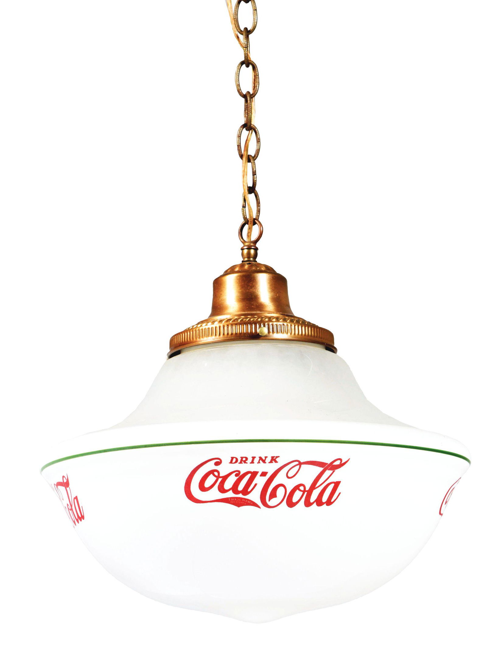 COCA-COLA ADVERTISING CAFE PENDANT LIGHT. (1 of 4)