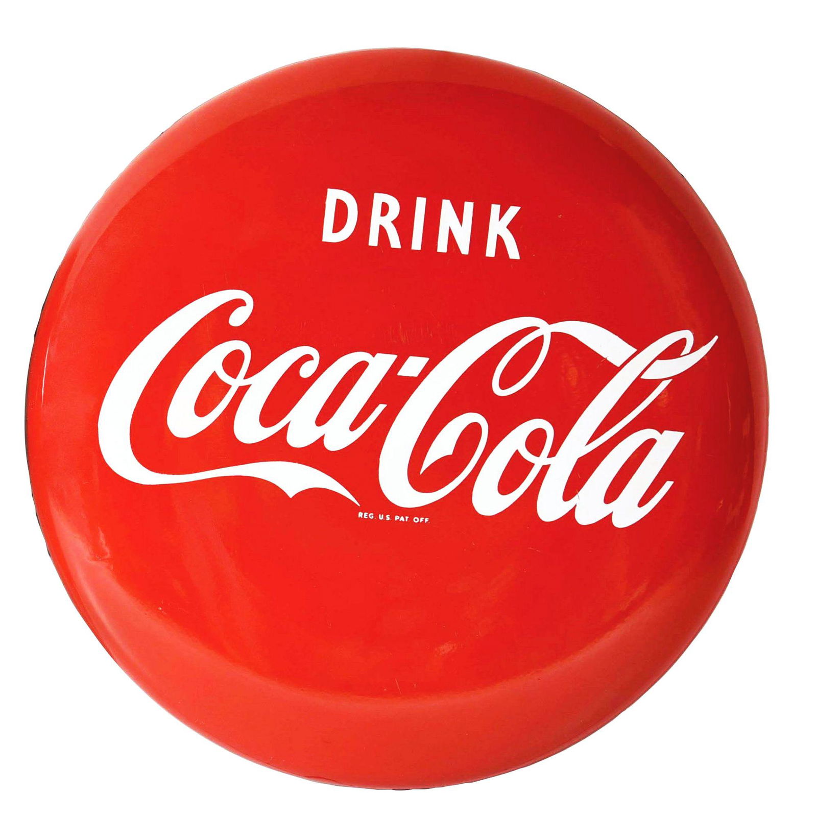 COCA-COLA BUTTON. (1 of 2)