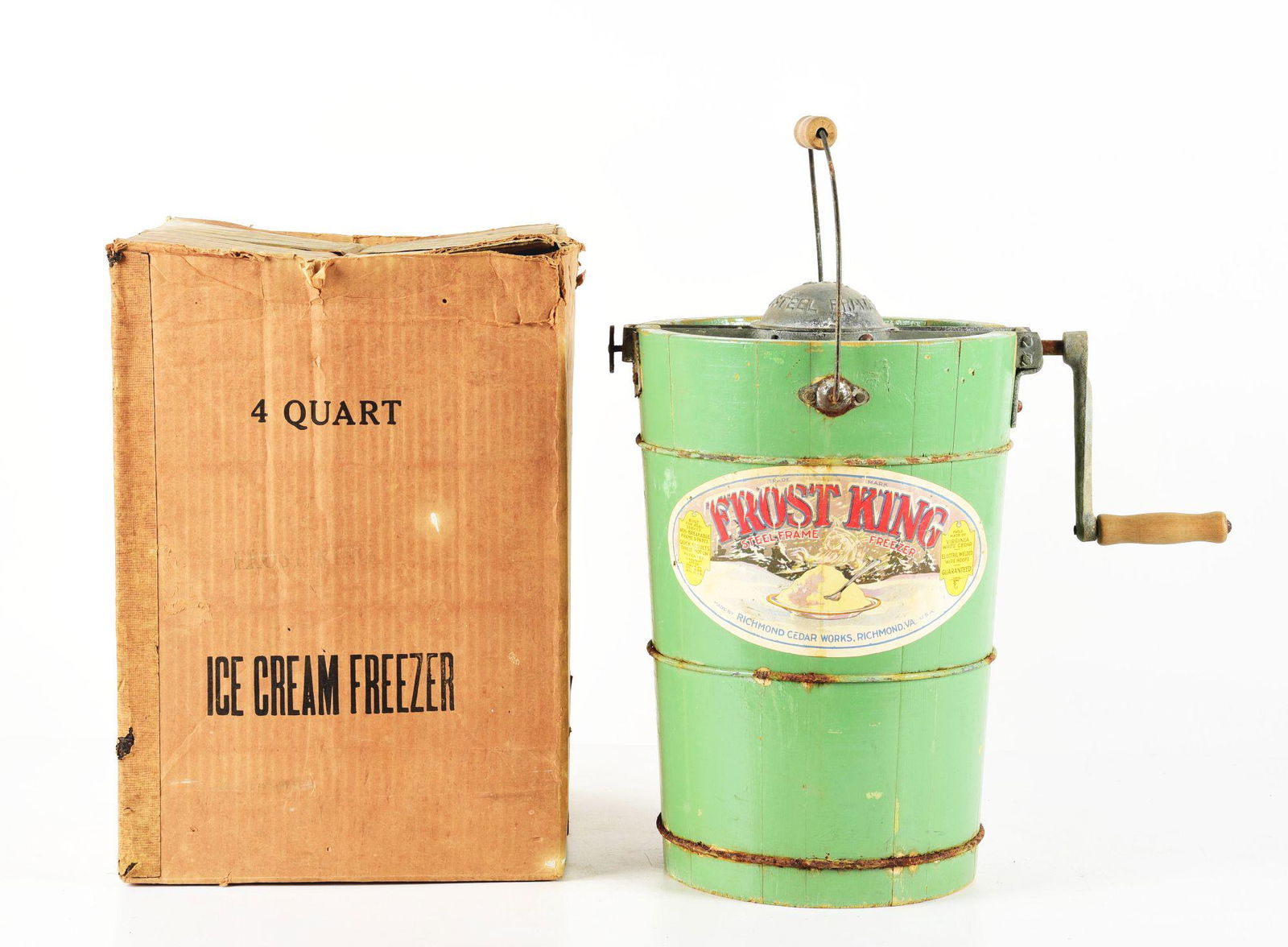 FROST KING WOODEN ICE CREAM MAKER. (1 of 6)