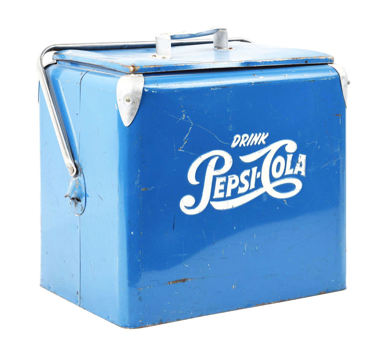EMBOSSED PEPSI-COLA PICNIC COOLER. (1 of 2)