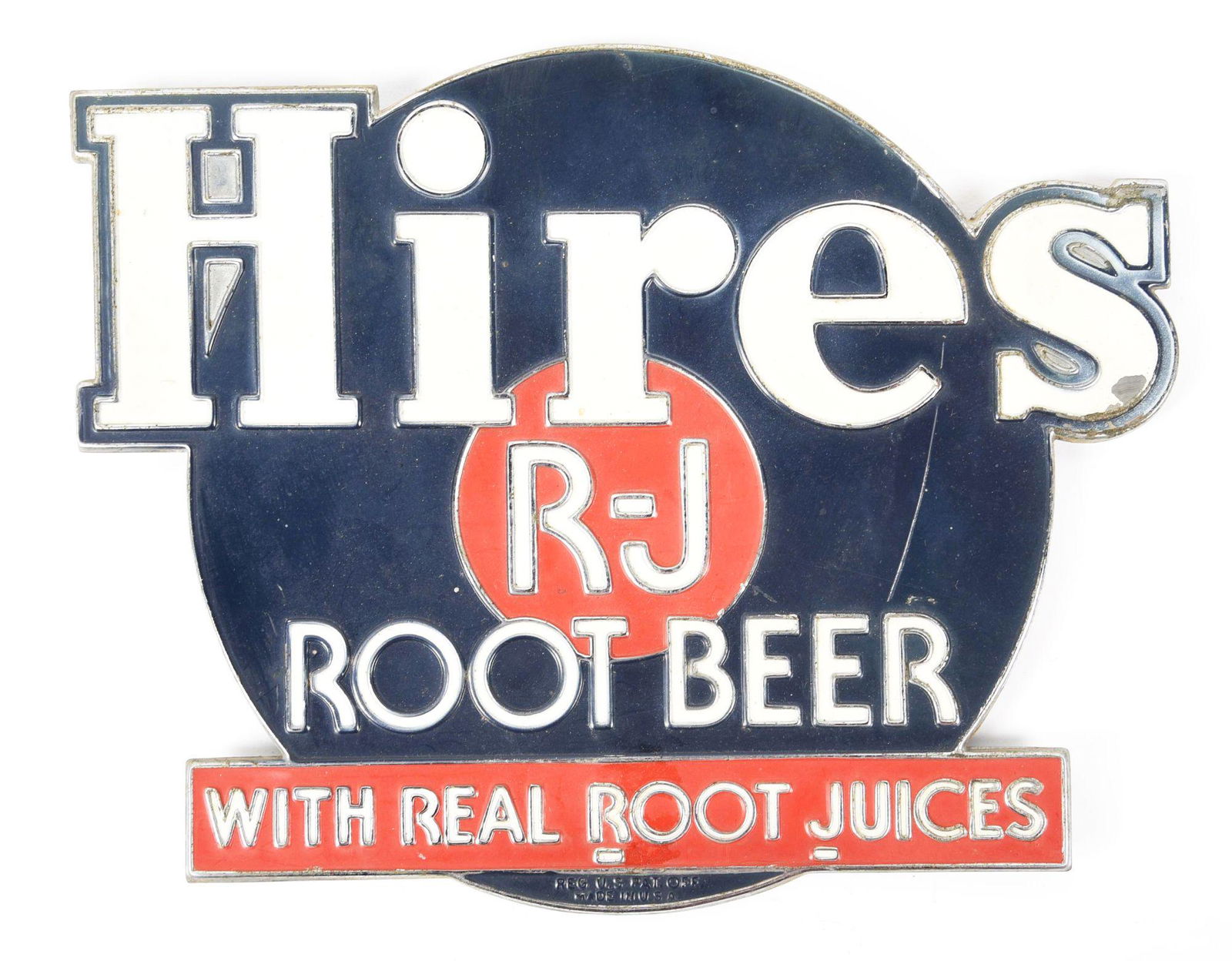 ORIGINAL HIRES ROOT BEER BARREL SIGN. (1 of 2)