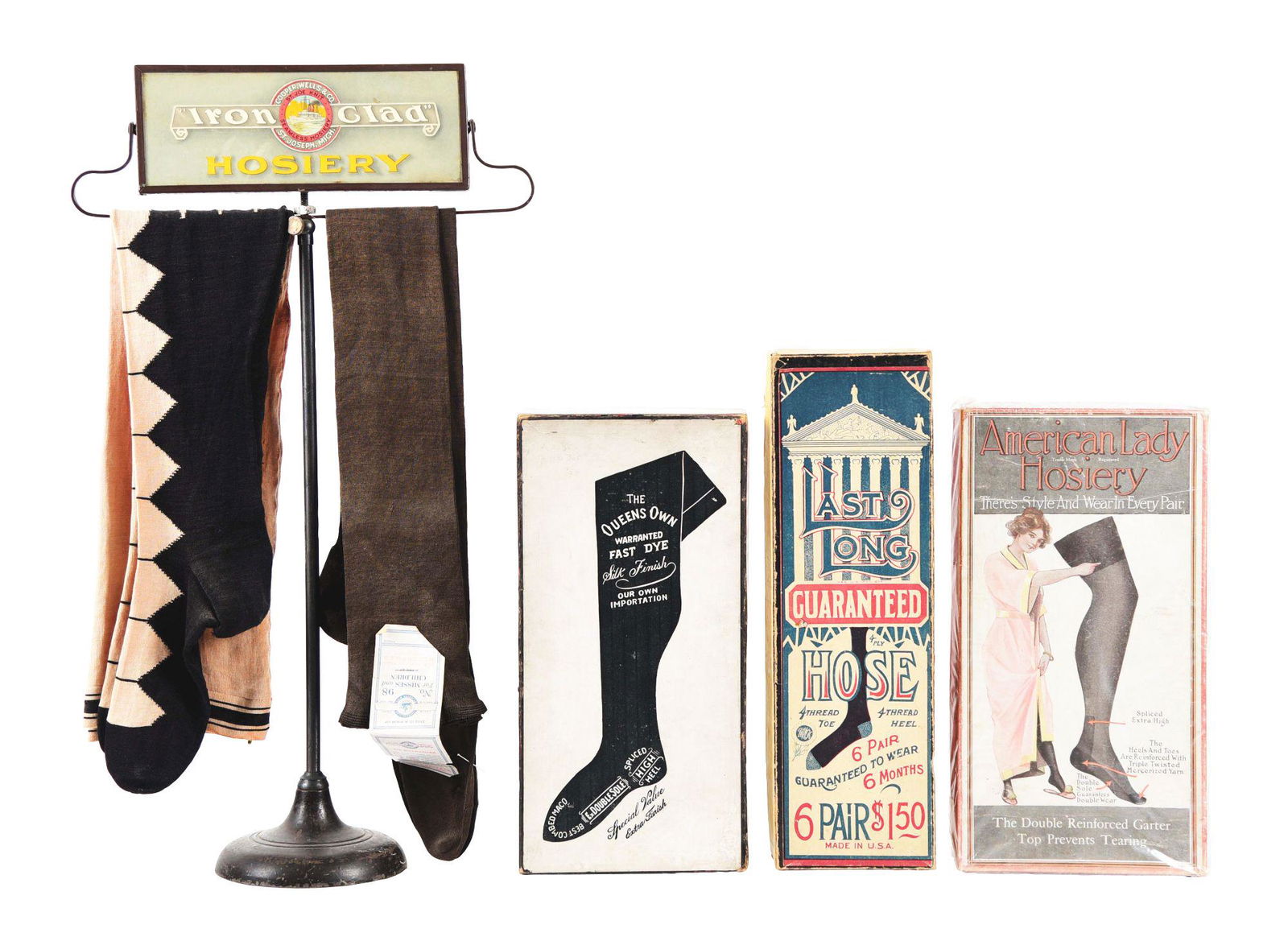 LOT OF 4: HOSIERY ADVERTISEMENTS. (1 of 2)