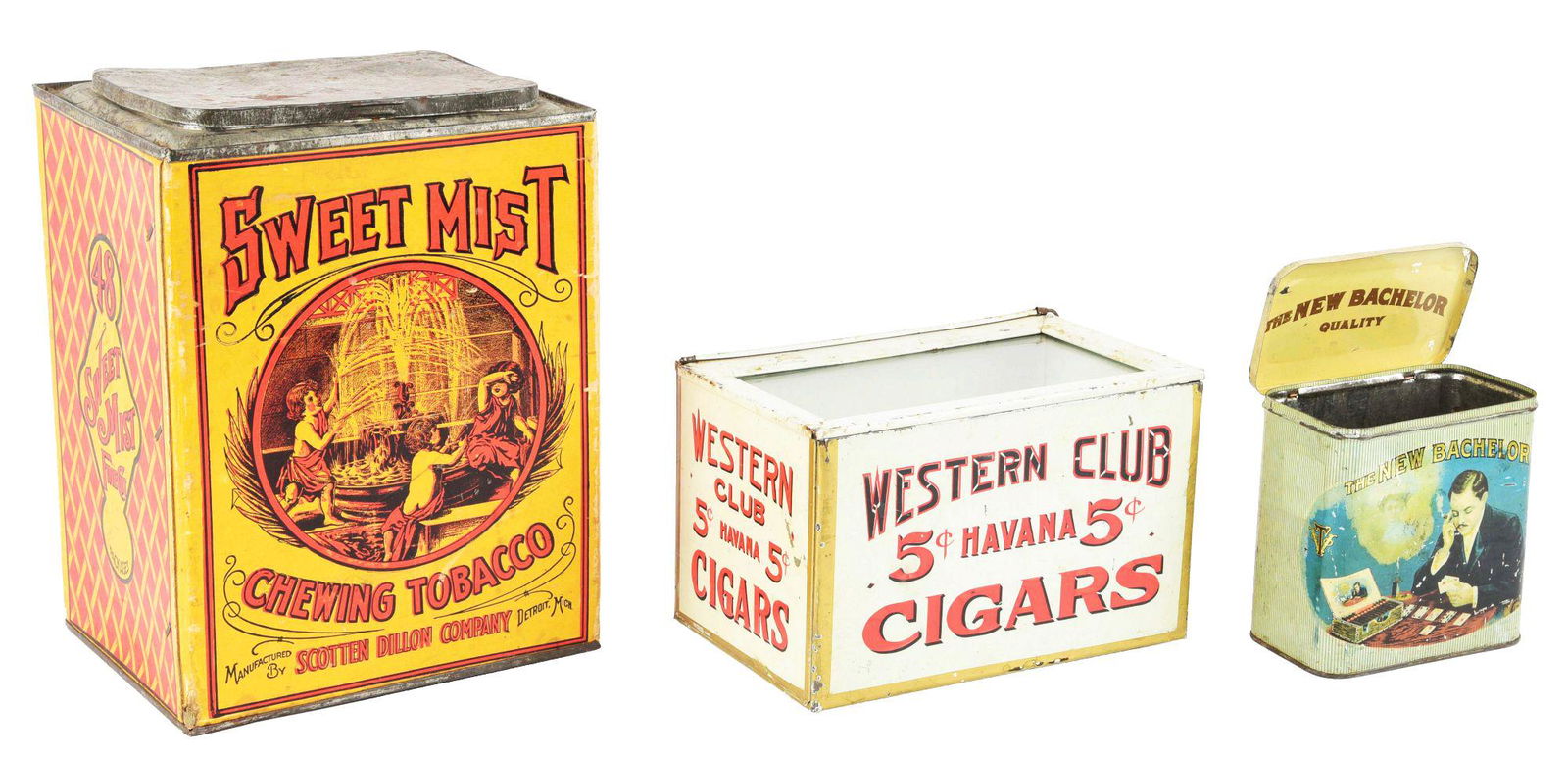LOT OF 3: TOBACCO AND CIGAR DISPLAYS. (1 of 6)