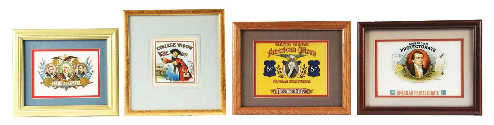 LOT OF 4: UNUSUAL TOBACCO LABELS. (1 of 2)