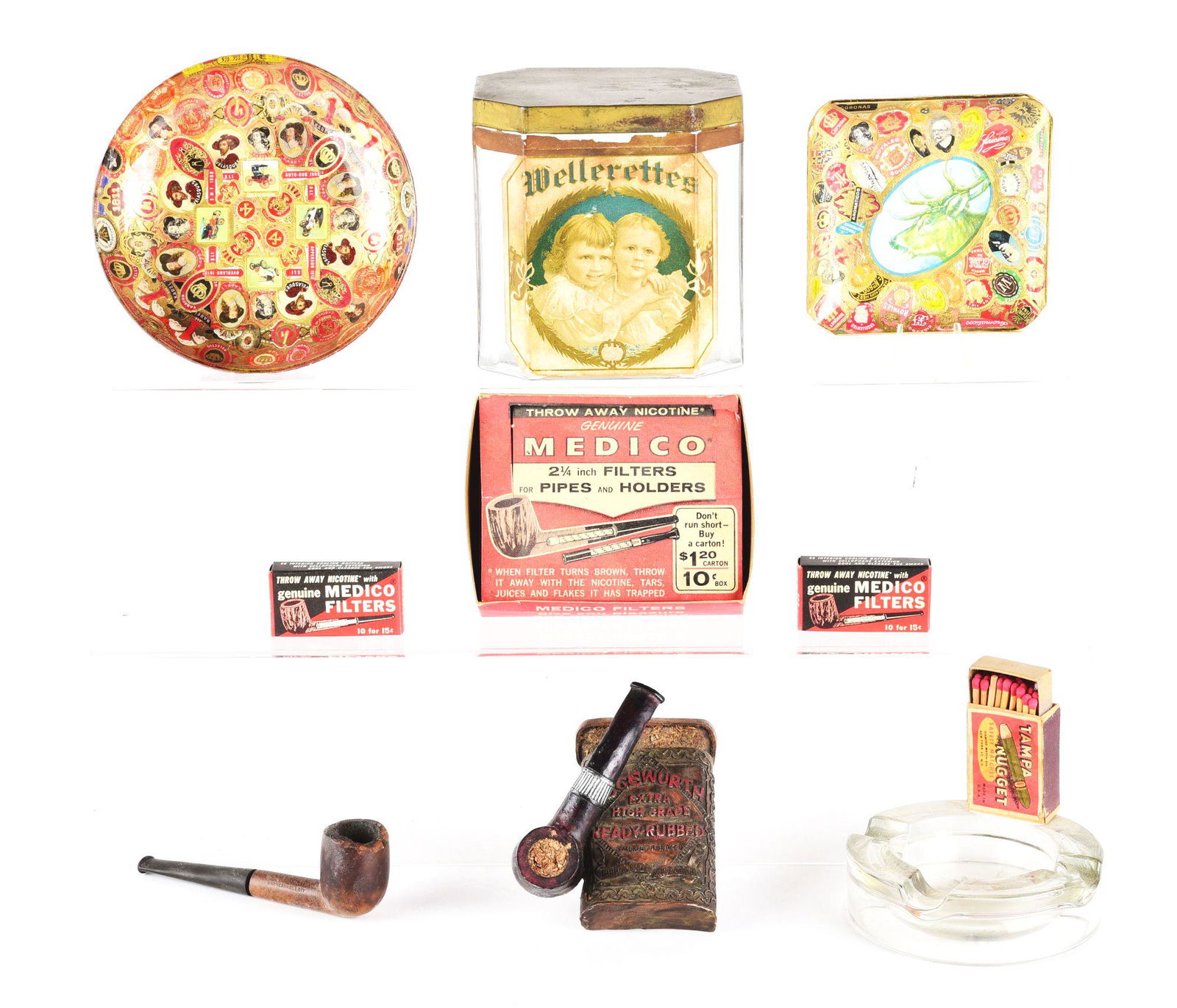 LOT OF 7: TOBACCO-RELATED ITEMS. (1 of 1)