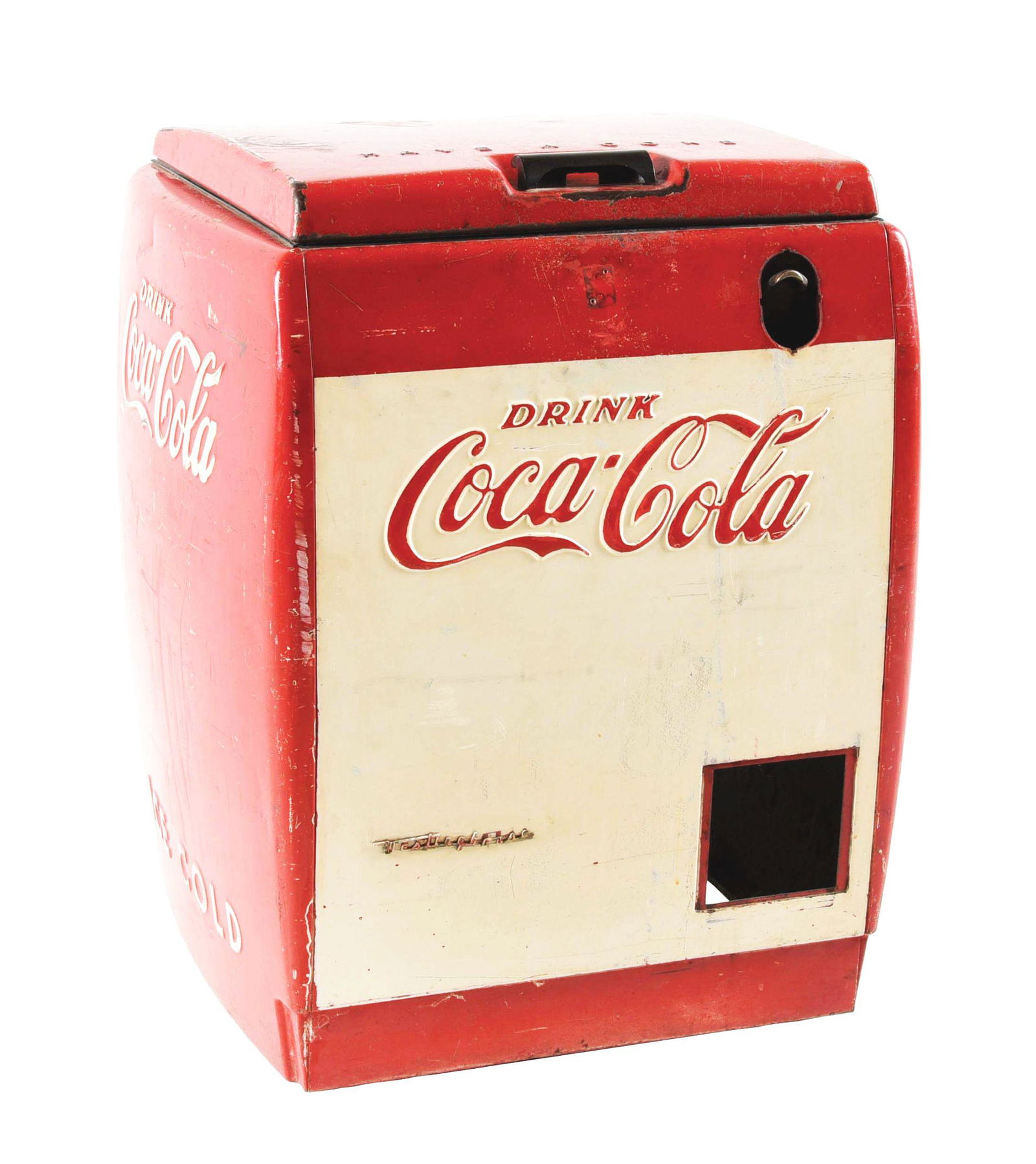 COCA-COLA ELECTRIC COOLED COOLER. (1 of 7)