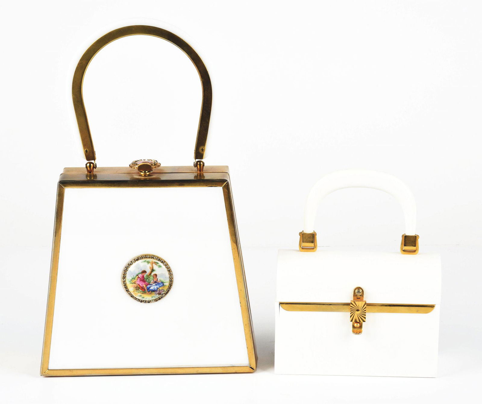 LOT OF 2: TYROLEAN NY CAMEO PURSE AND MORLE BAG. (1 of 2)