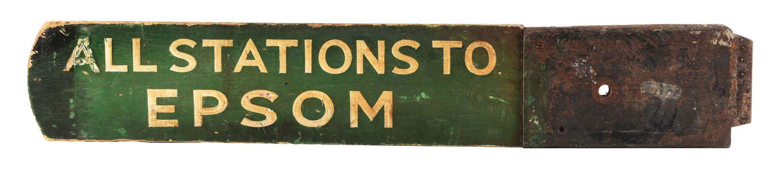 ALL STATION TO EPSOM PLATFORM SIGN. (1 of 2)