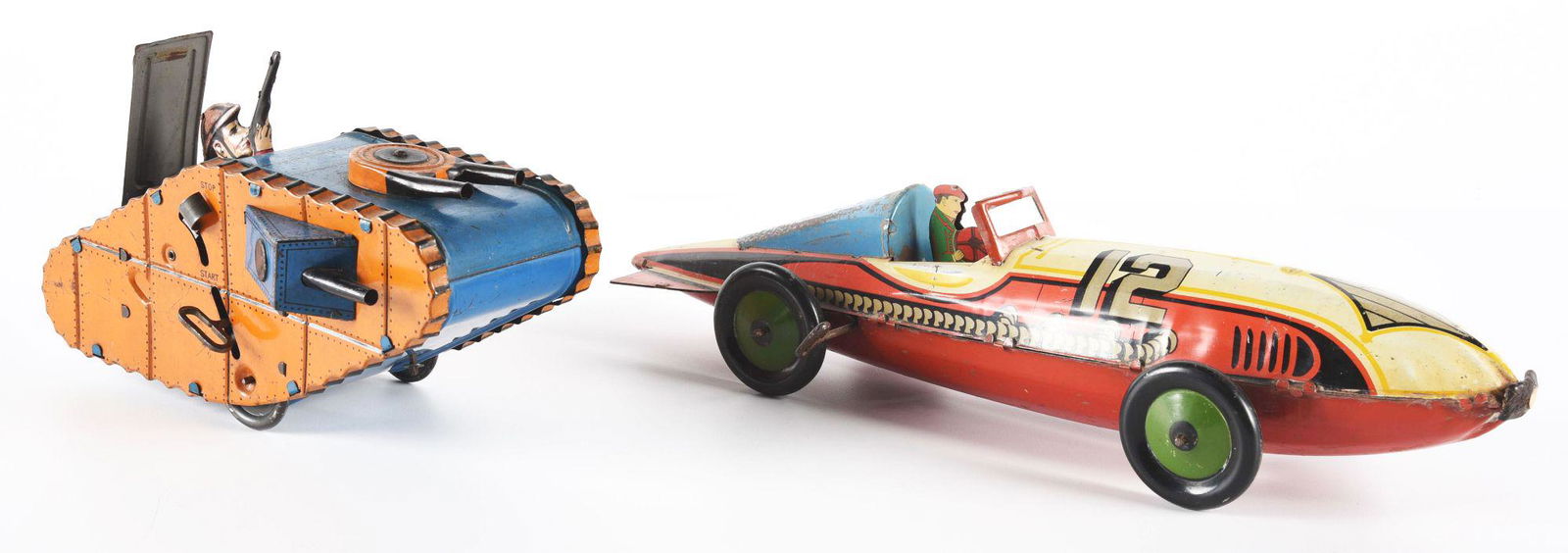 EARLY TIN LITHO MARX WINDUP VEHICLE TOY. (1 of 3)
