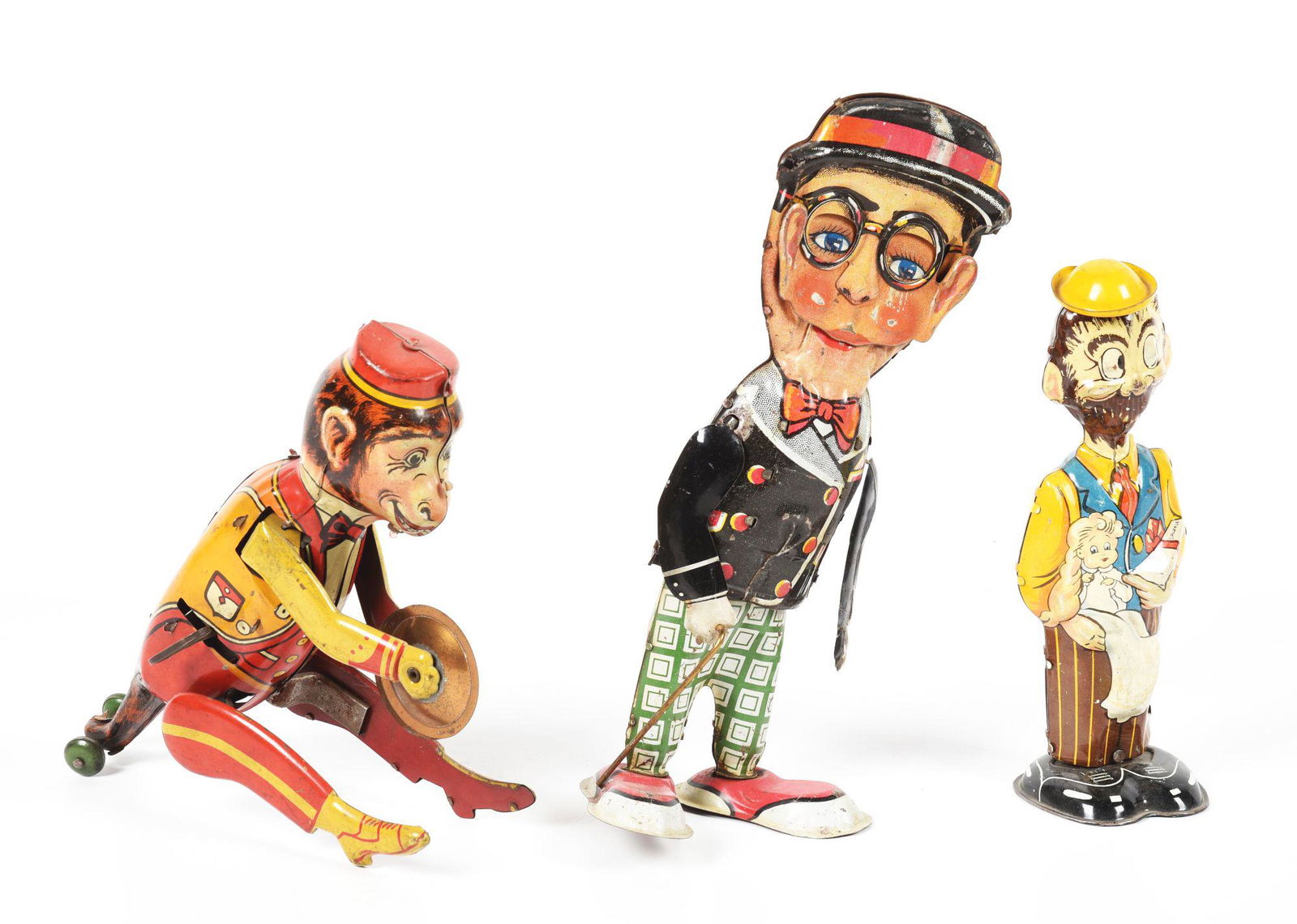 LOT OF 3: MARX TIN LITHO WIND-UP TOYS. (1 of 2)