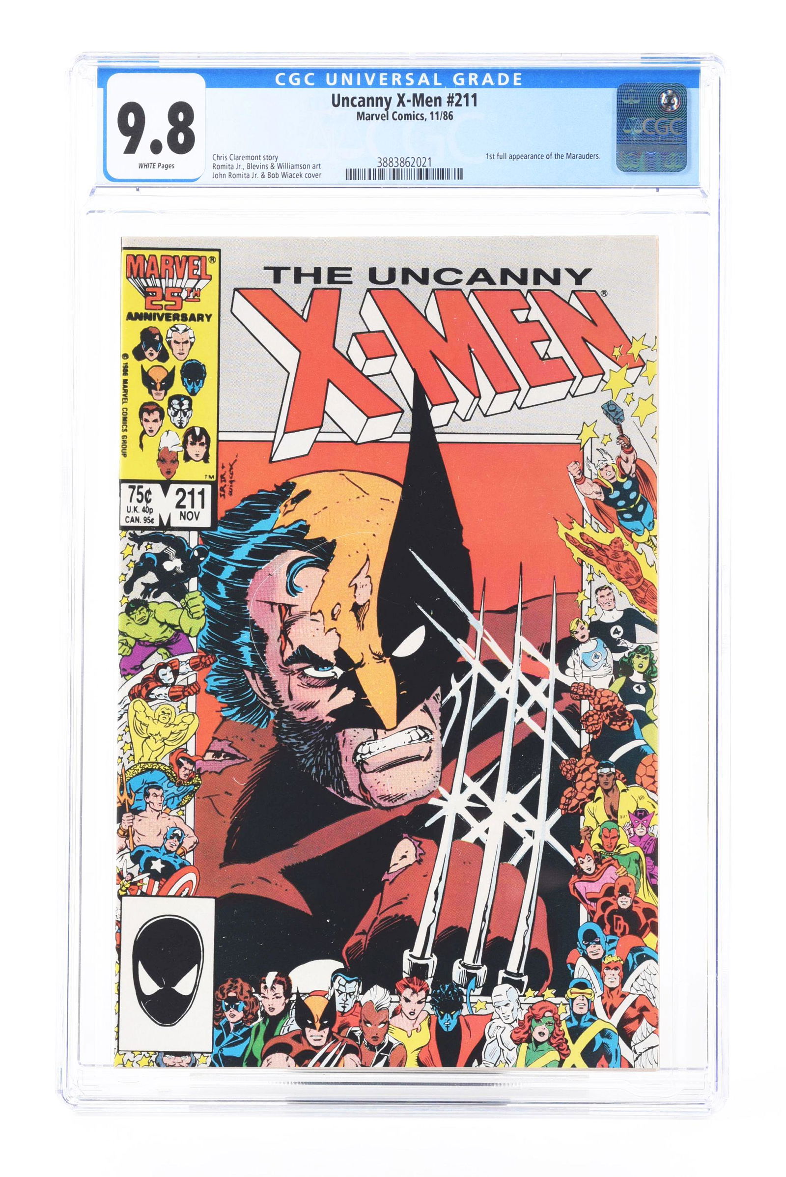 THE UNCANNY X-MEN #211 CGC 9.8 (1 of 2)