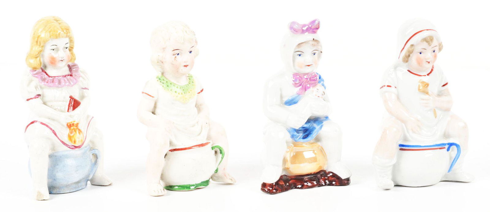 LOT OF 4: FIGURAL CERAMIC BANKS. (1 of 4)