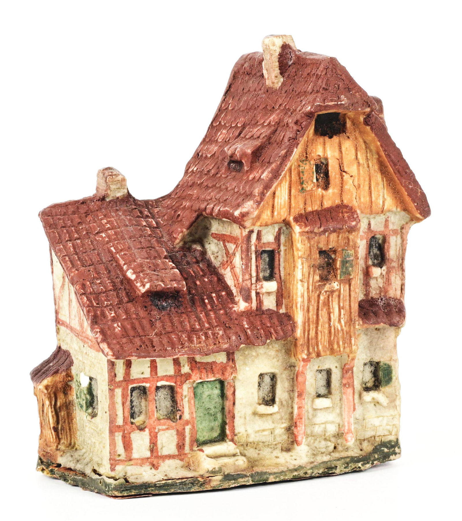 EARLY COMPOSITION COTTAGE BANK. (1 of 4)