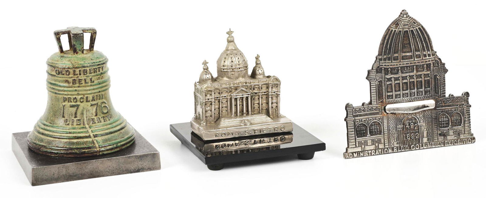 LOT OF 3: METAL BANKS & EXPOSITION BUILDING. (1 of 4)