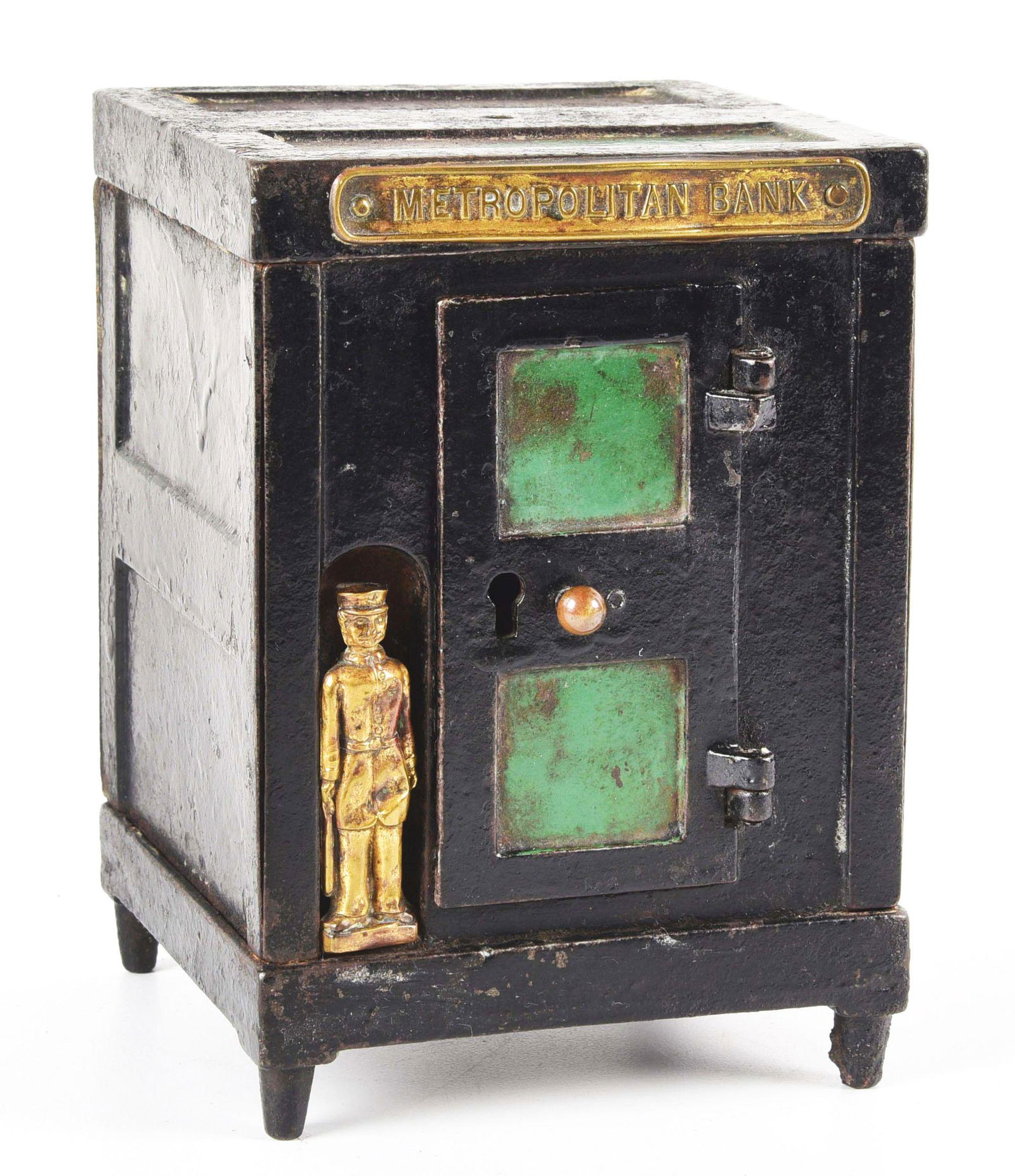 CAST IRON METROPOLITAN SAFE BANK. (1 of 7)