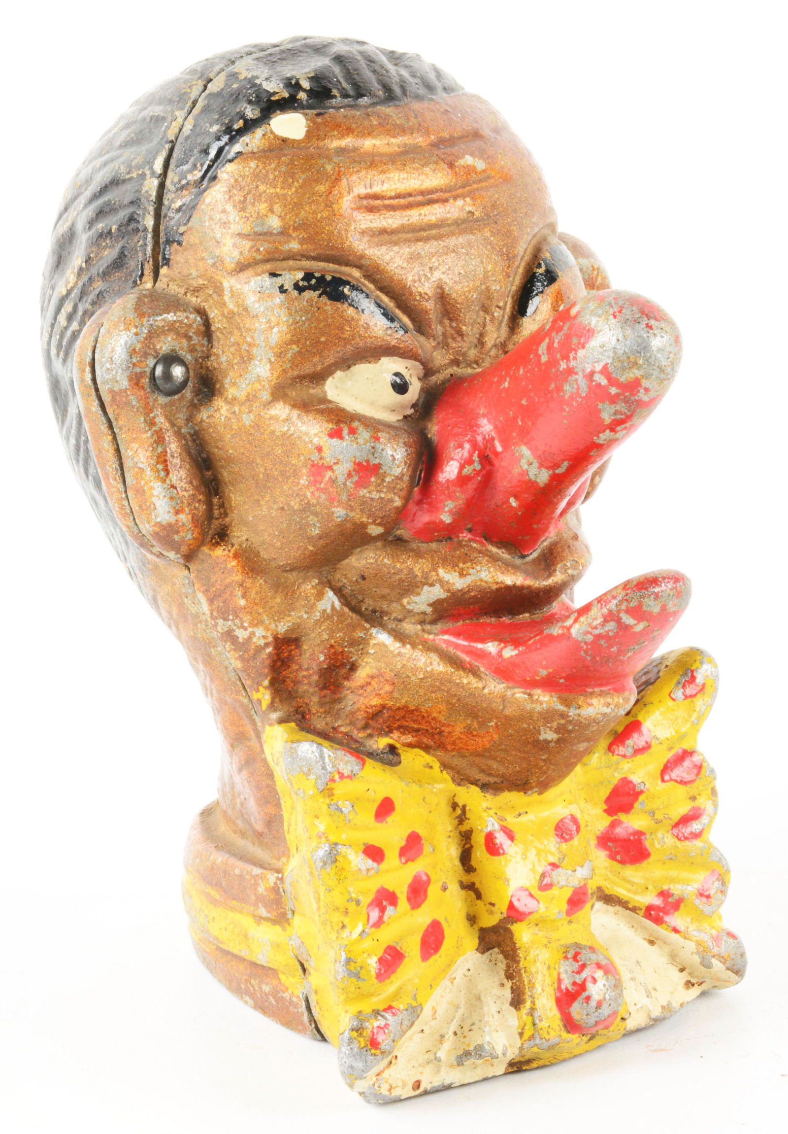 CLOWN ALUMINUM STILL BANK. (1 of 3)