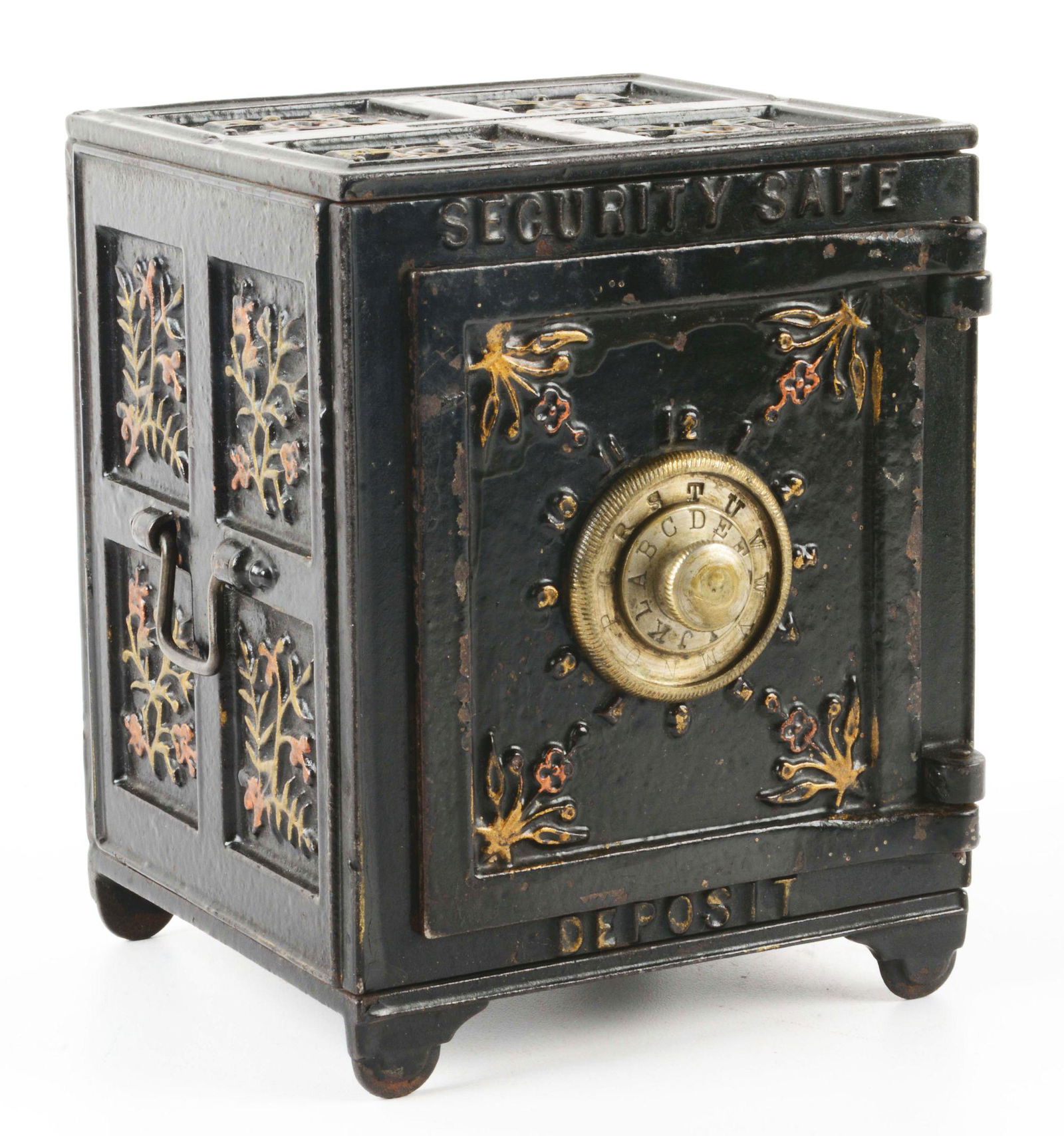 MEDIUM SIZE AMERICAN-MADE SECURITY SAFE DEPOSIT BANK. (1 of 3)