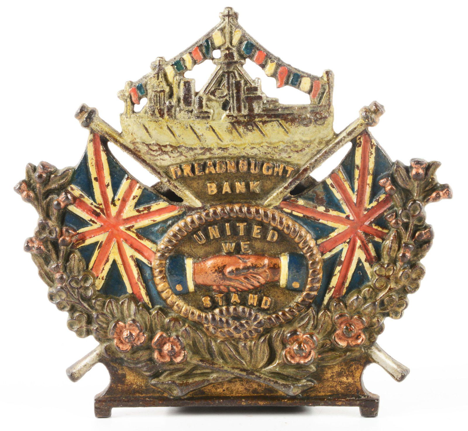 CAST IRON ENGLISH STILL BANK. (1 of 3)