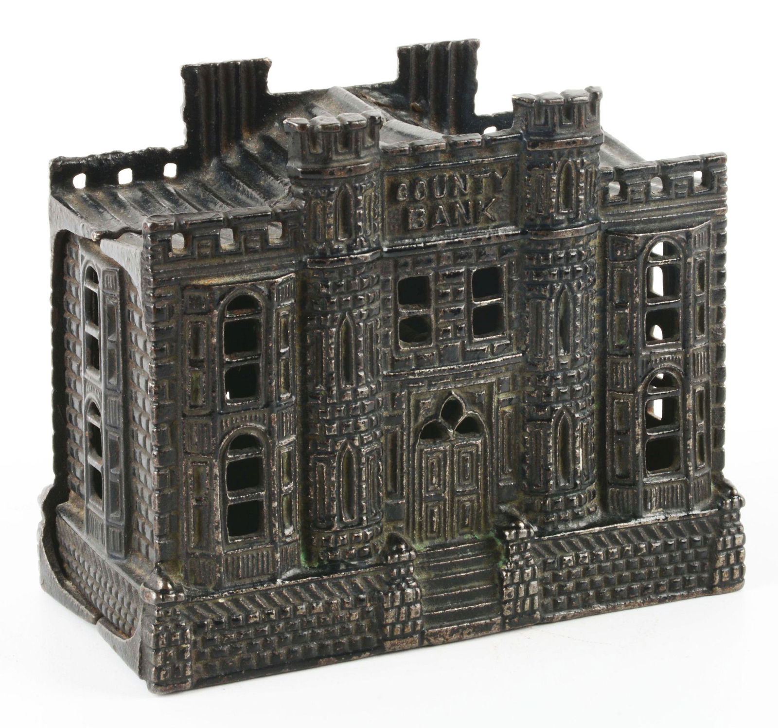 CAST IRON STILL COUNTY BANK. (1 of 3)