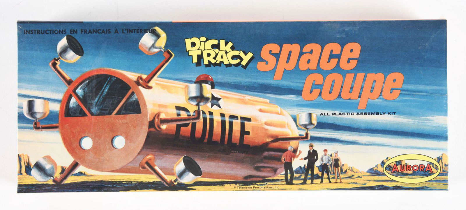 AURORA DICK TRACY SPACE COUPE MODEL KIT. (1 of 3)