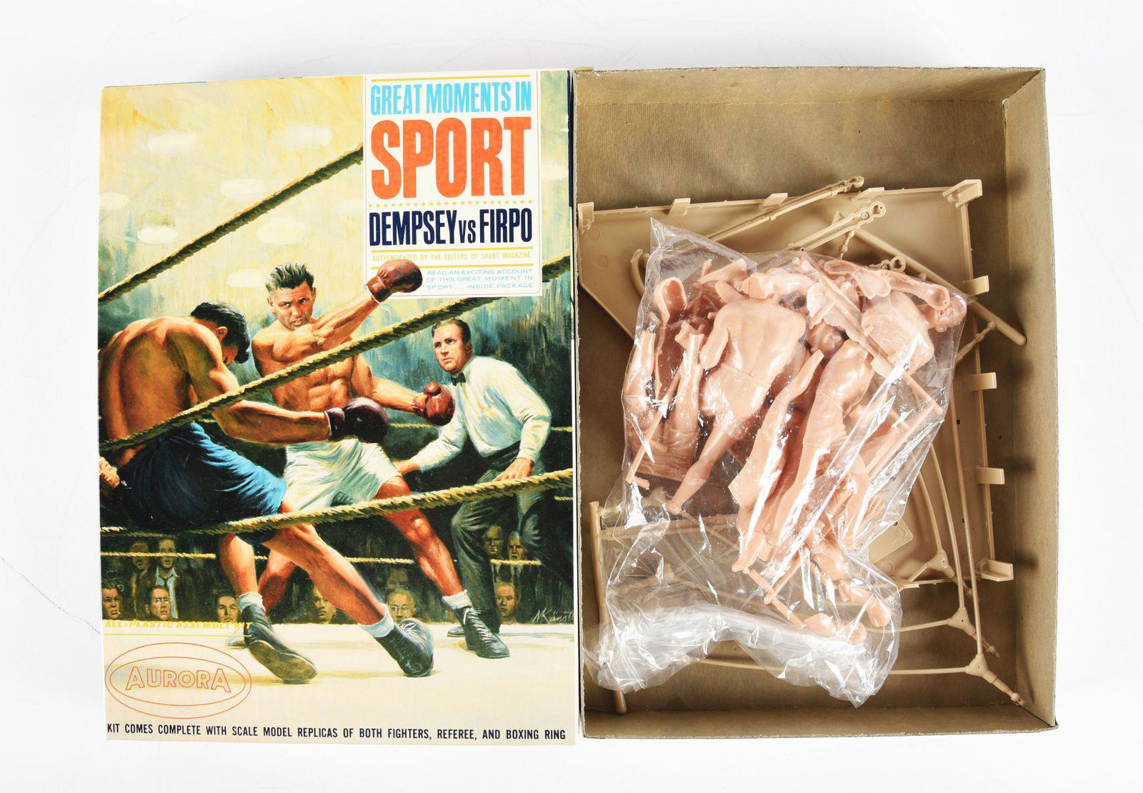 AURORA DEMPSEY VS FIRPO GREAT MOMENTS IN SPORT MODEL KIT. (1 of 3)