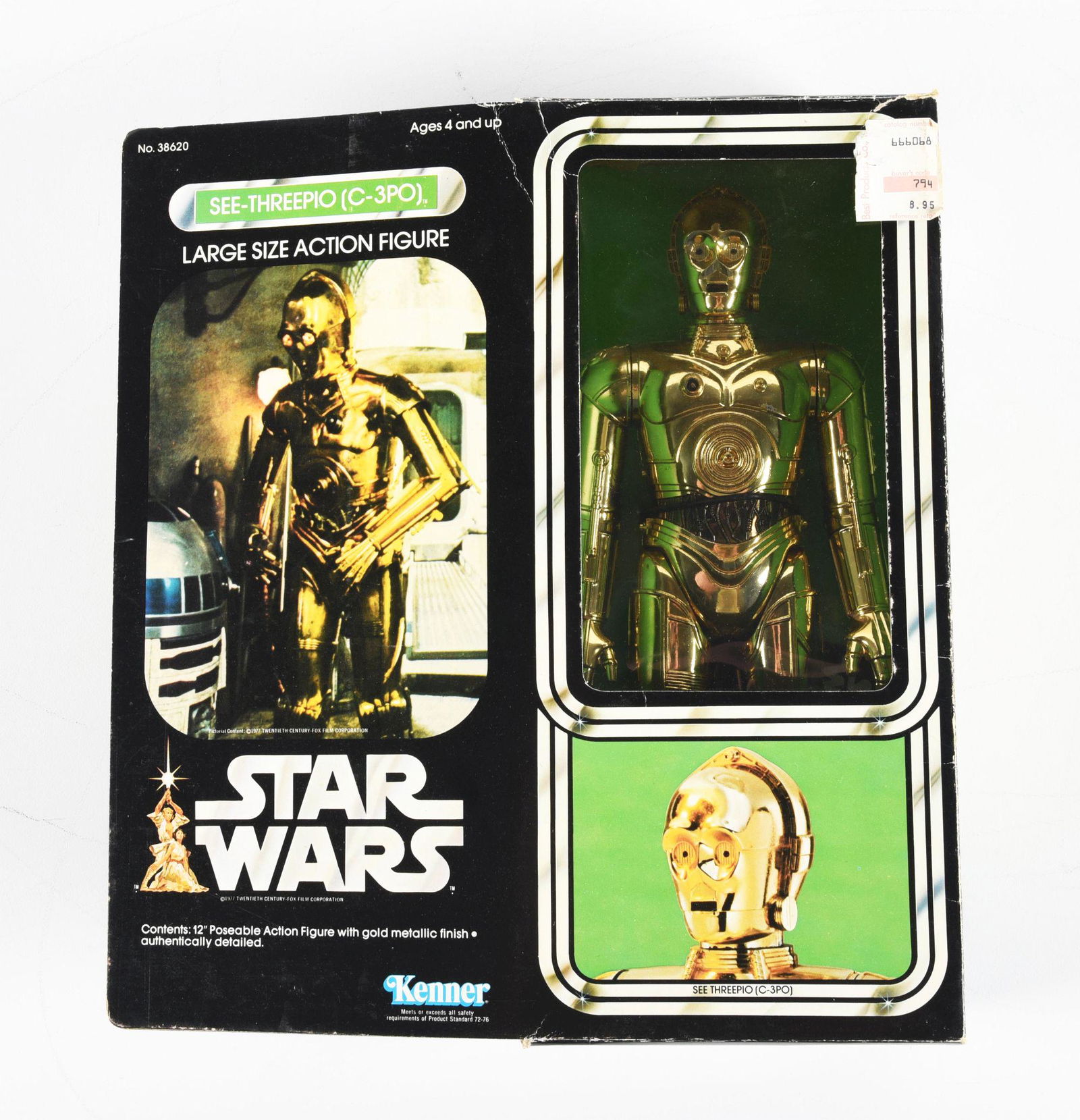 KENNER STAR WARS C-3PO LARGE SIZE ACTION FIGURE. (1 of 3)