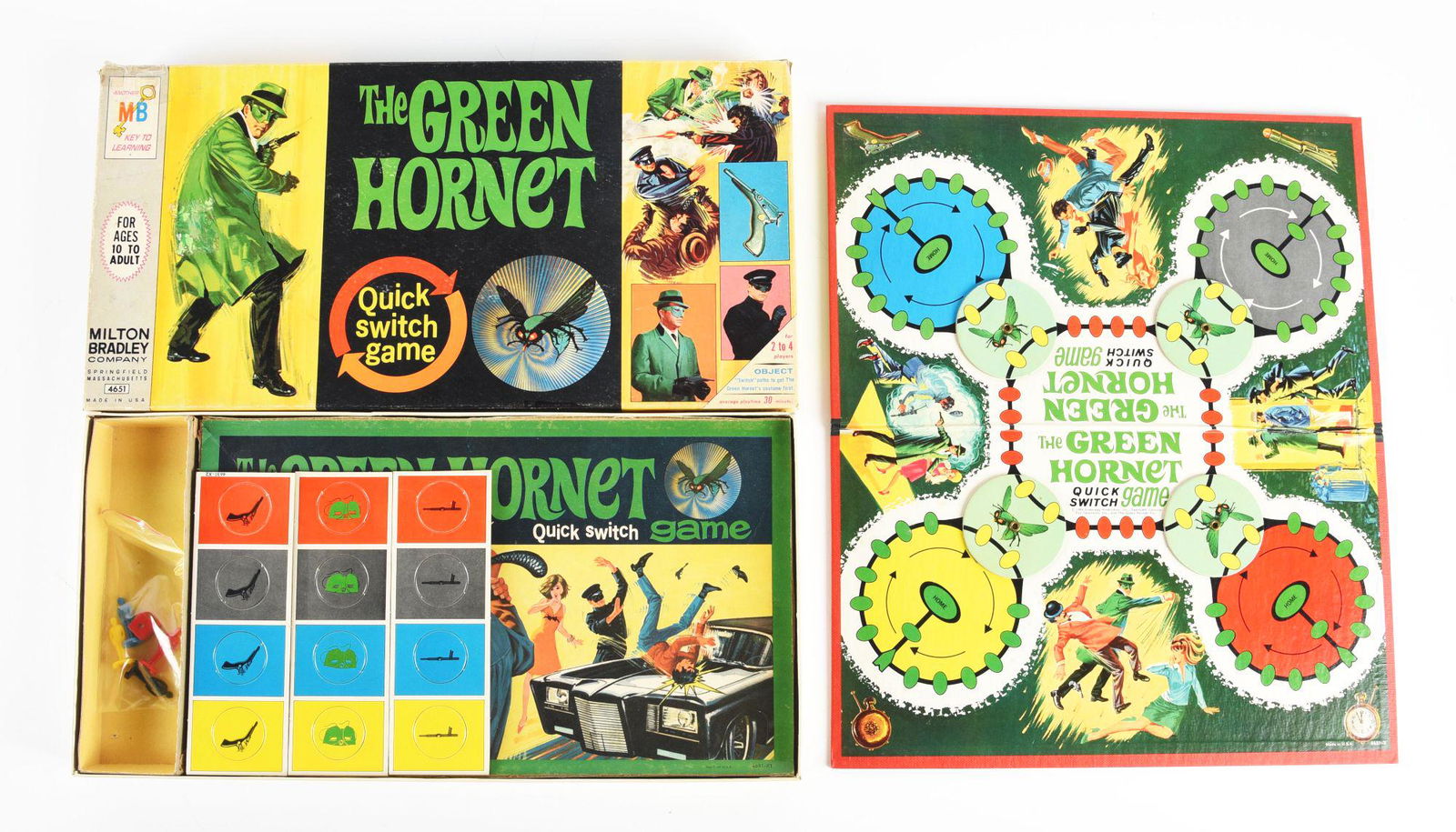 MILTON BRADLEY THE GREEN HORNET QUICK SWITCH GAME. (1 of 3)