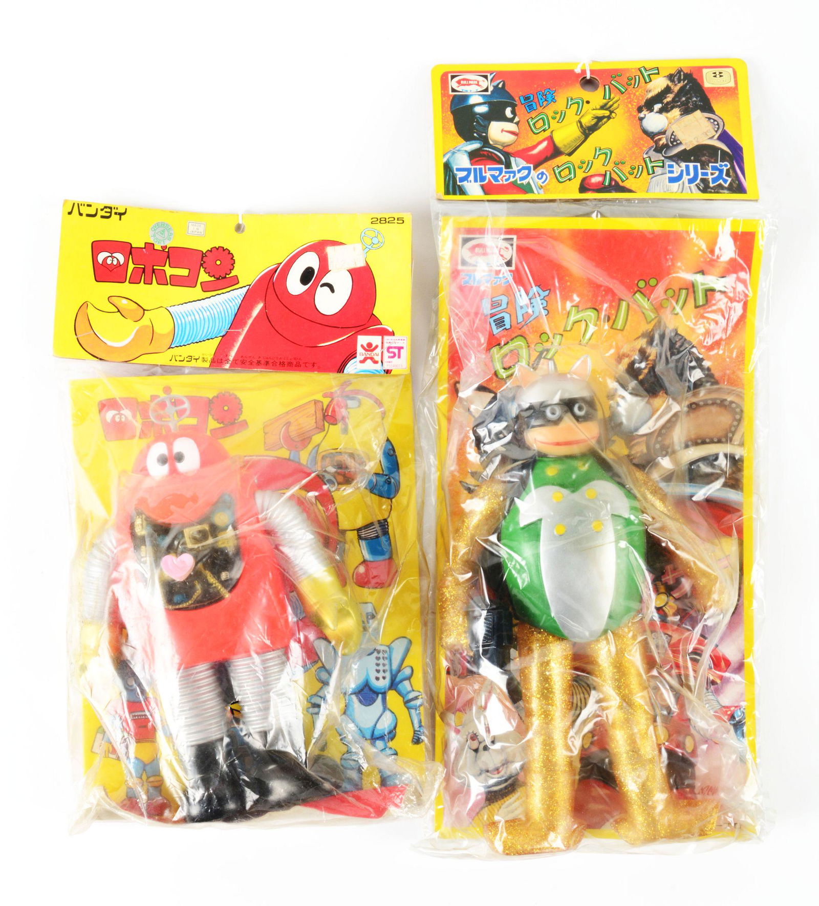 LOT OF 2: BANDAI & BULLMARK PLASTIC JAPANESE CHARACTER FIGURES. (1 of 2)