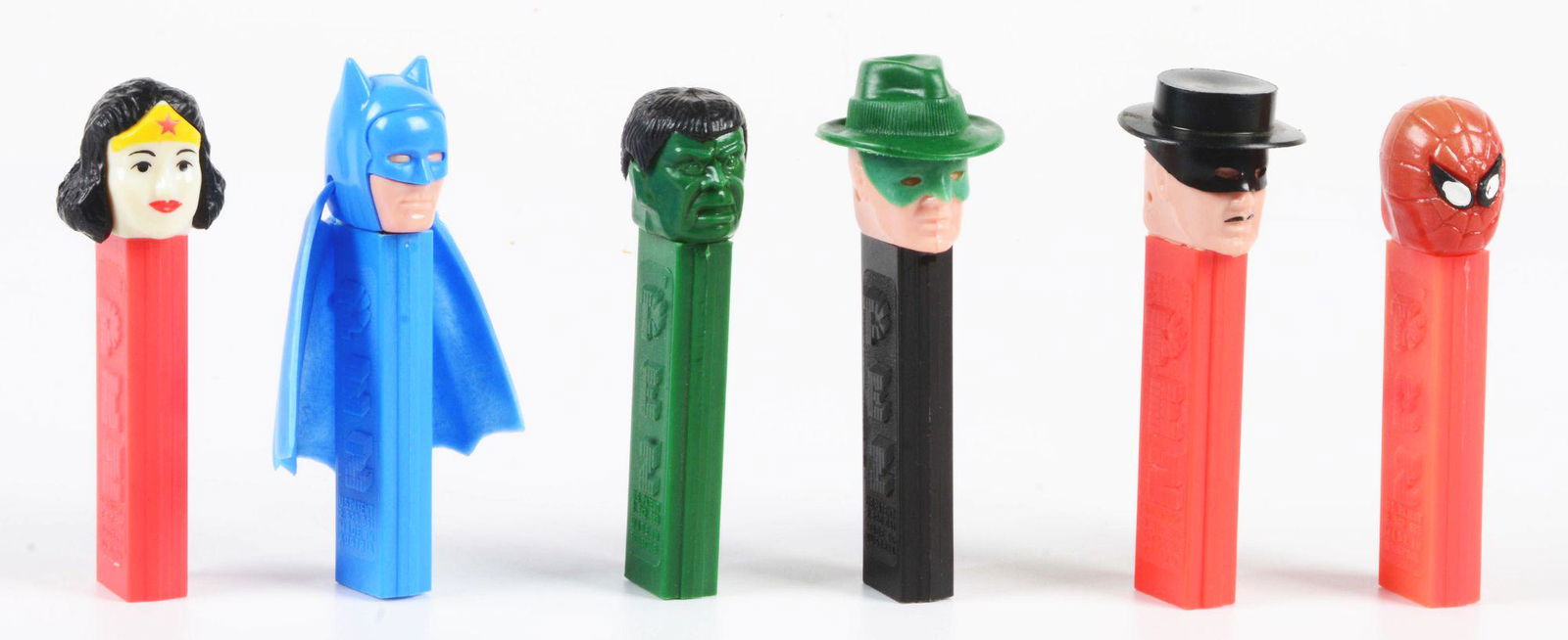 LOT OF 6: SUPERHERO PEZ DISPENSERS. (1 of 4)