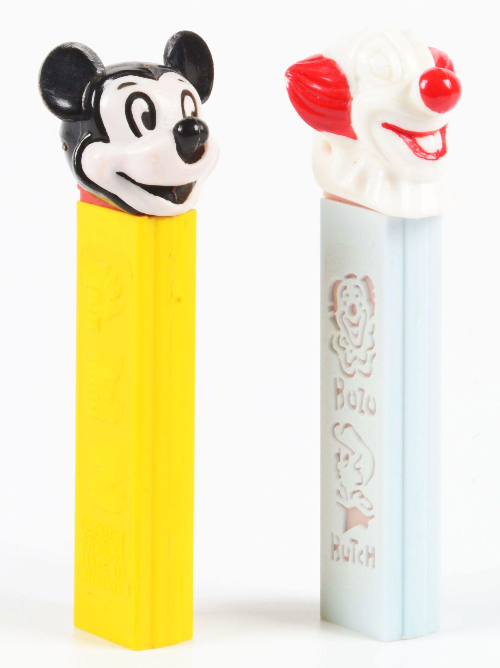LOT OF 2: DIE-CUT PEZ DISPENSERS. (1 of 4)