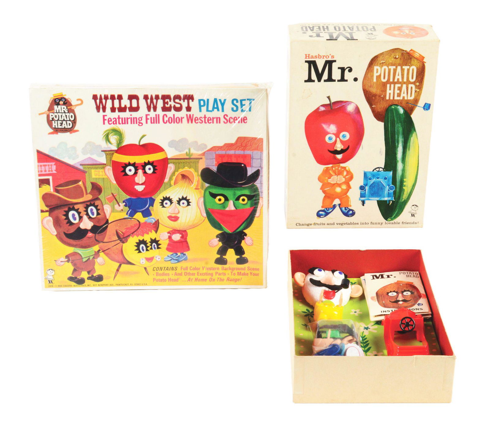 LOT OF 2: 1960'S HASBRO MR. POTATO HEAD SETS. (1 of 3)