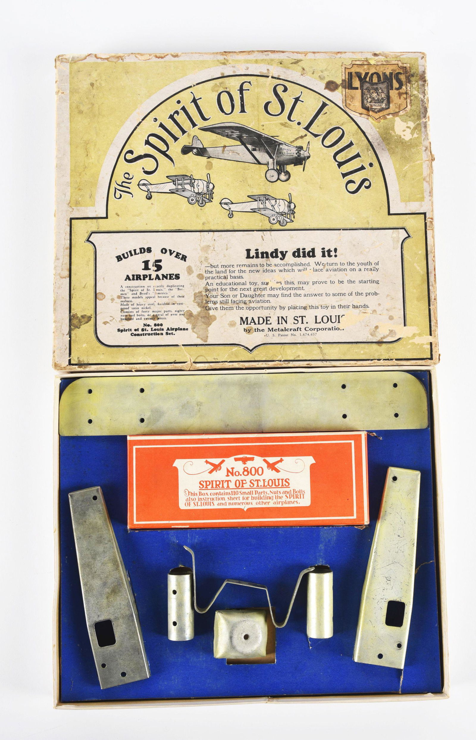 METALCRAFT SPIRIT OF ST. LOUIS AIRPLANE KIT. Sep 19, 2022 Dan