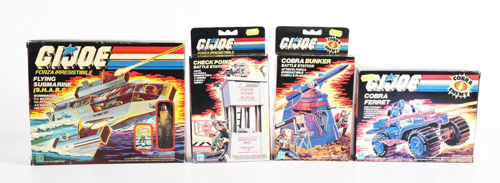 LOT OF 4: G.I. JOE FOREIGN ISSUE ITEMS. (1 of 2)