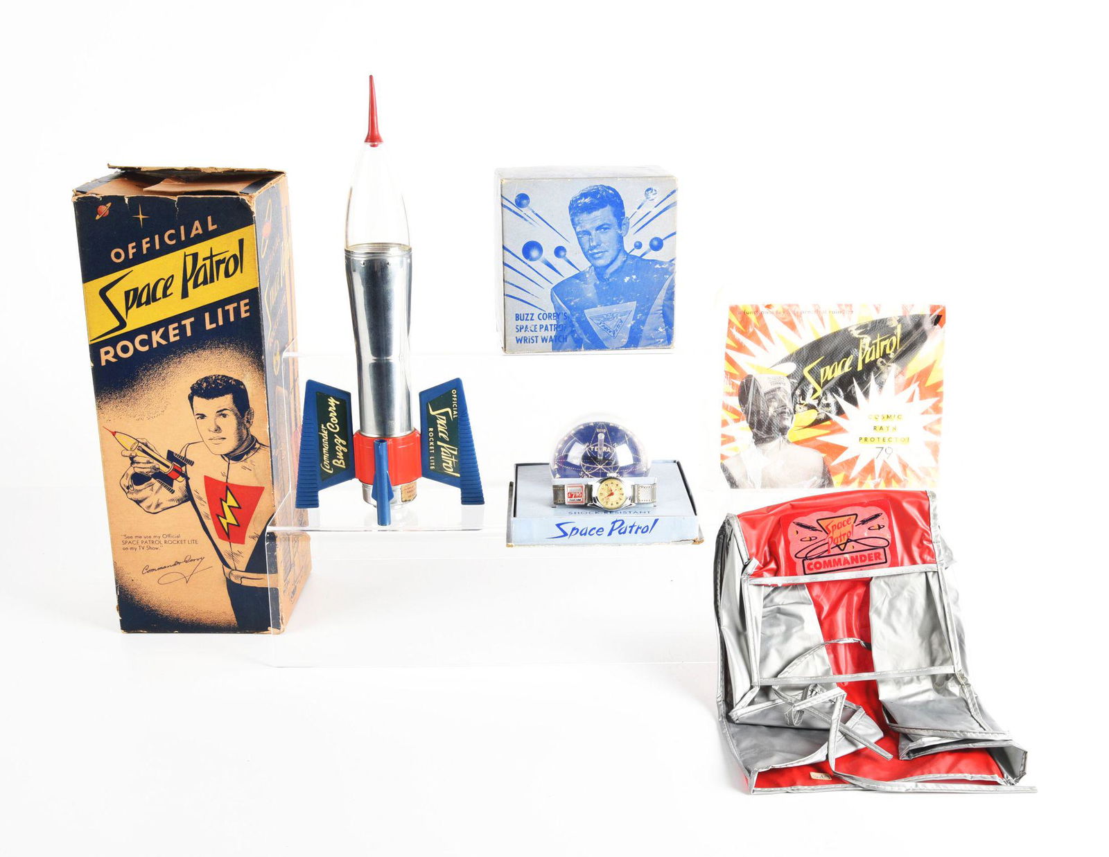 LOT OF 3: SPACE PATROL ITEMS. (1 of 2)