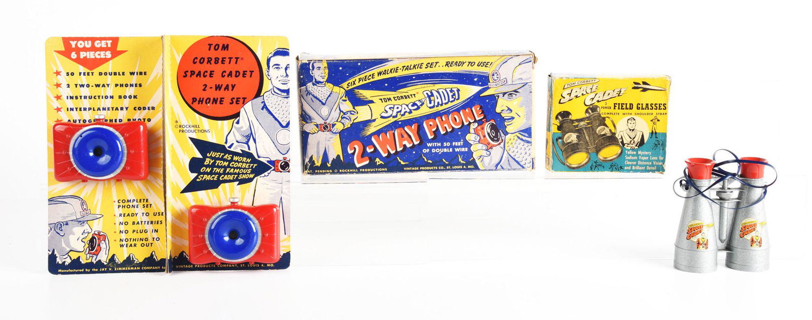 LOT OF 2: TOM CORBETT SPACE CADET ITEMS IN ORIGINAL BOXES. (1 of 2)