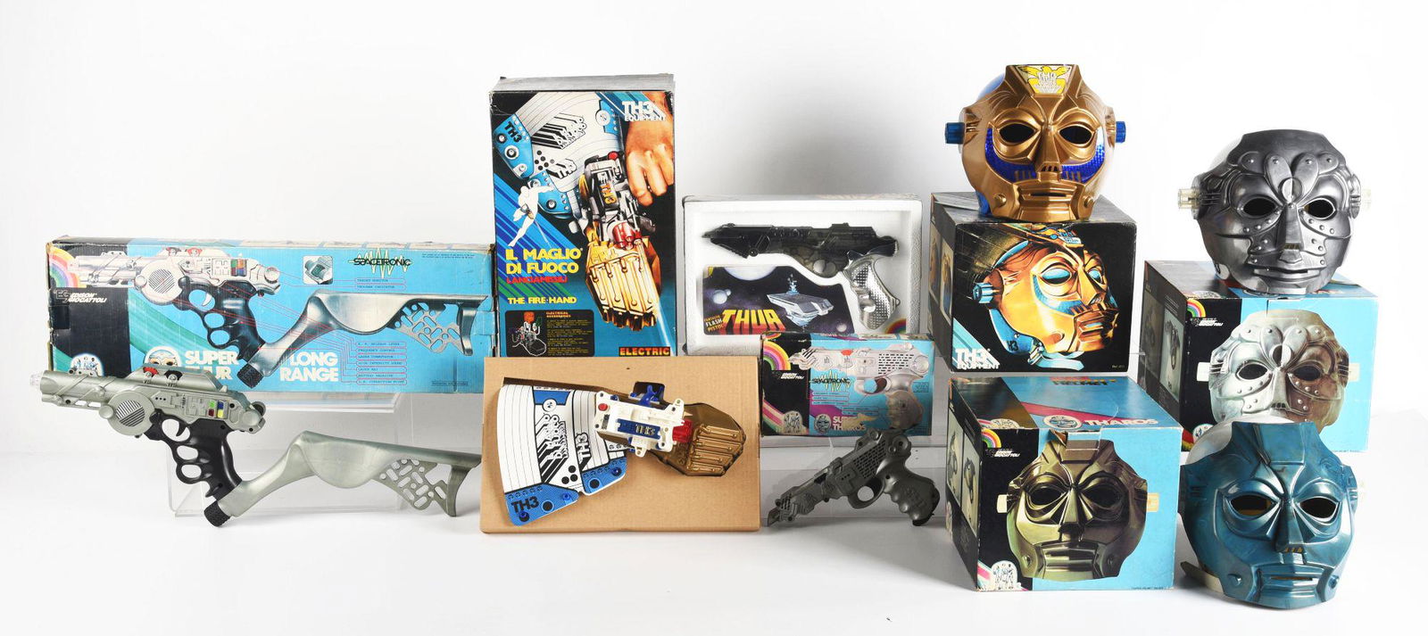 LOT OF 7: VARIOUS ITALIAN MADE SPACE ITEMS. (1 of 2)