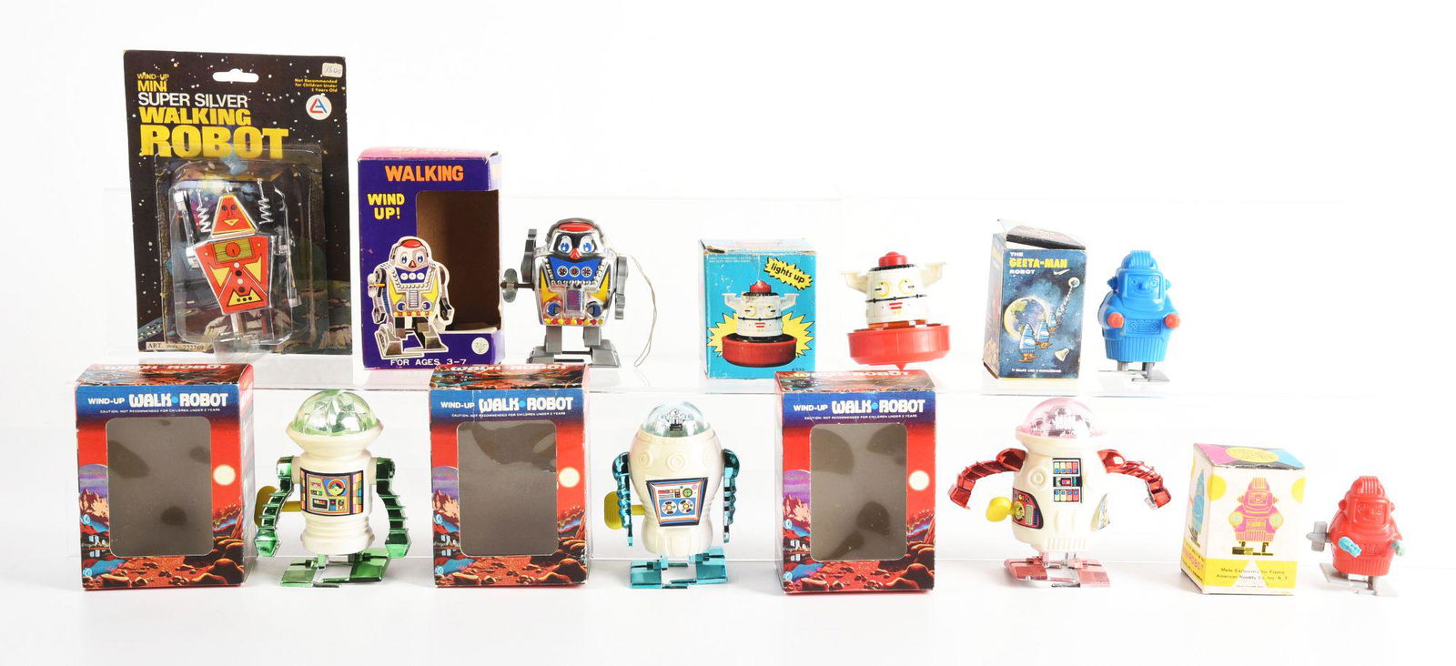 LOT OF 8: VARIOUS HONG KONG ROBOTS. (1 of 2)