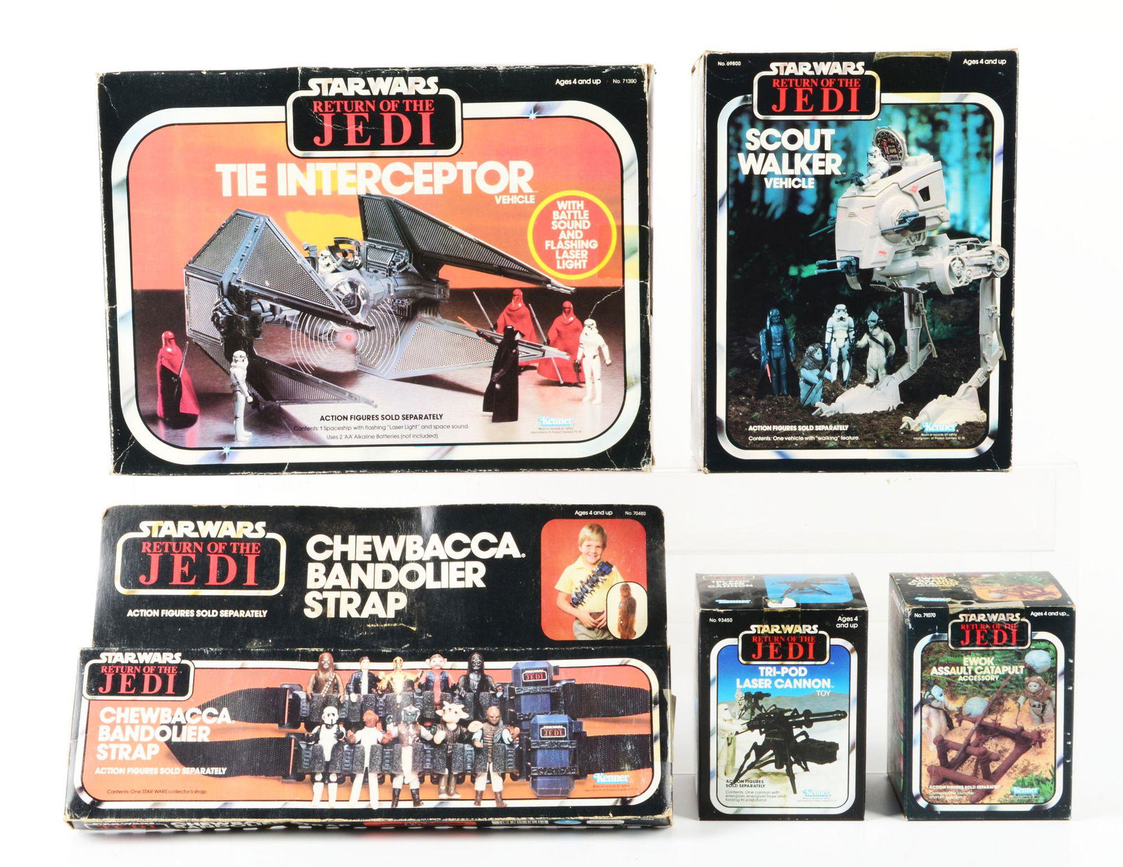 LOT OF 5: KENNER STAR WARS "RETURN OF THE JEDI" ITEMS. (1 of 1)