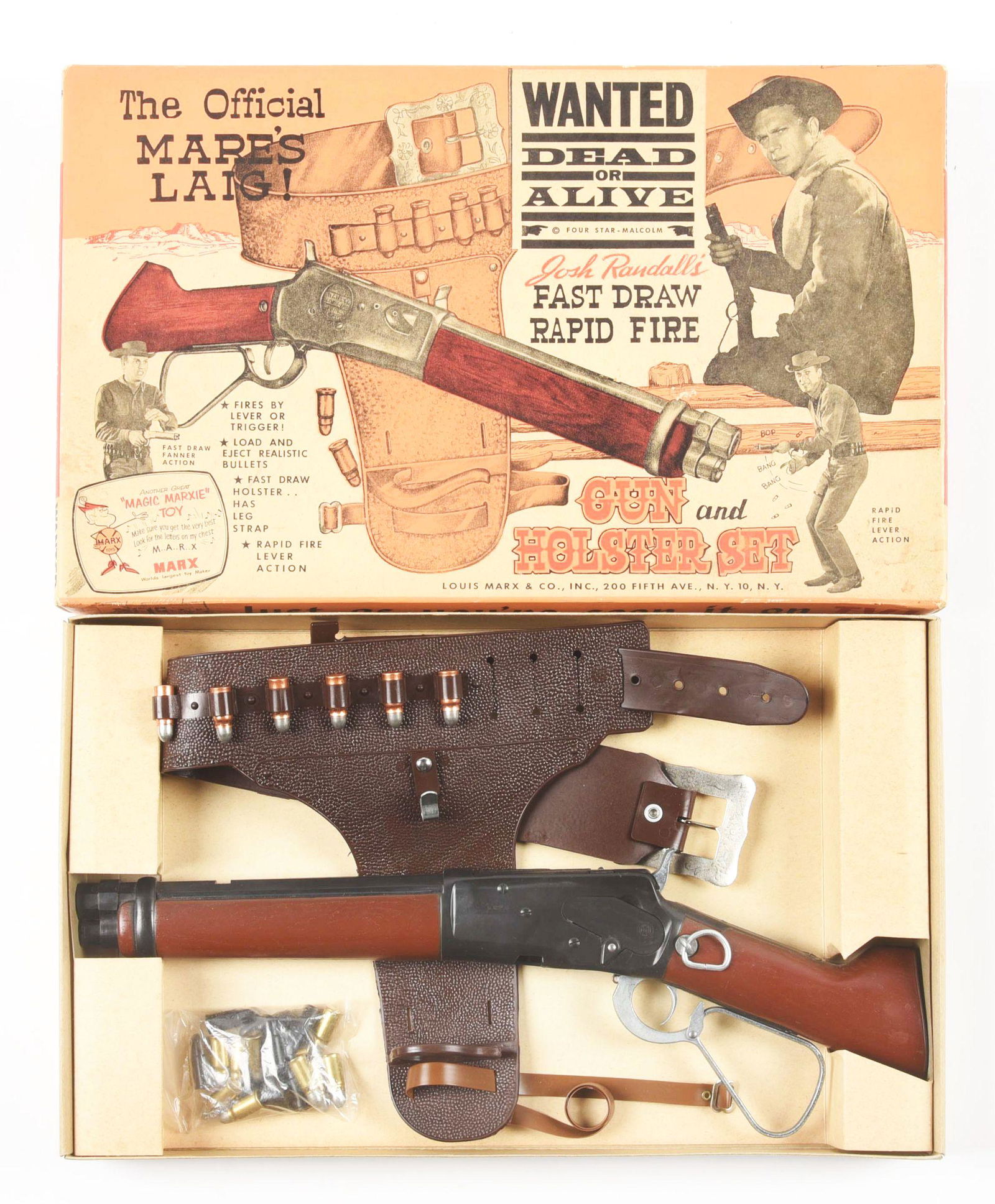 MARX OFFICIAL WANTED DEAD OR ALIVE MARE'S LAIG. (1 of 2)