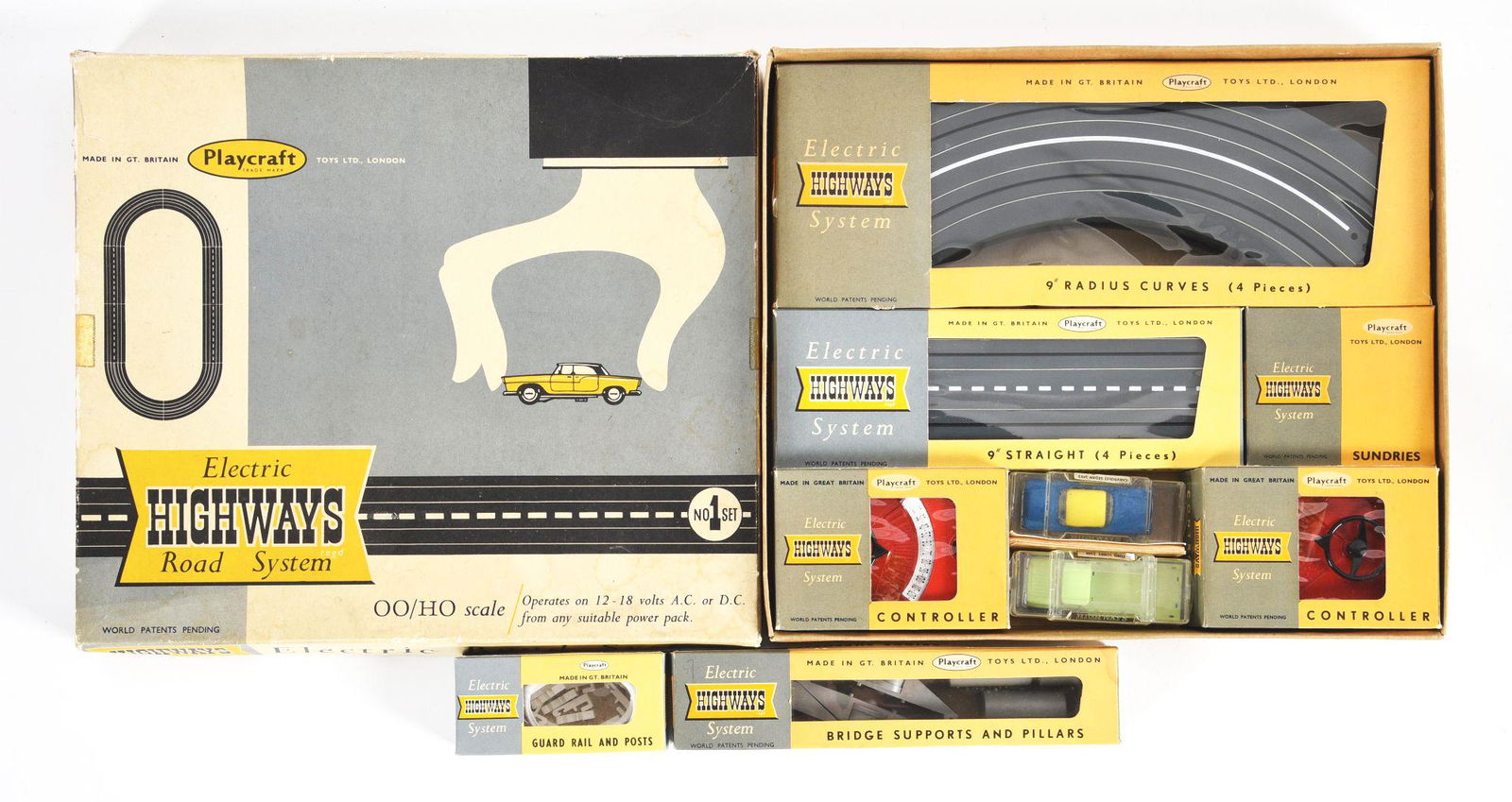 PLAYCRAFT ELECTRIC HIGHWAYS ROAD SYSTEM SET NO. 1. (1 of 3)