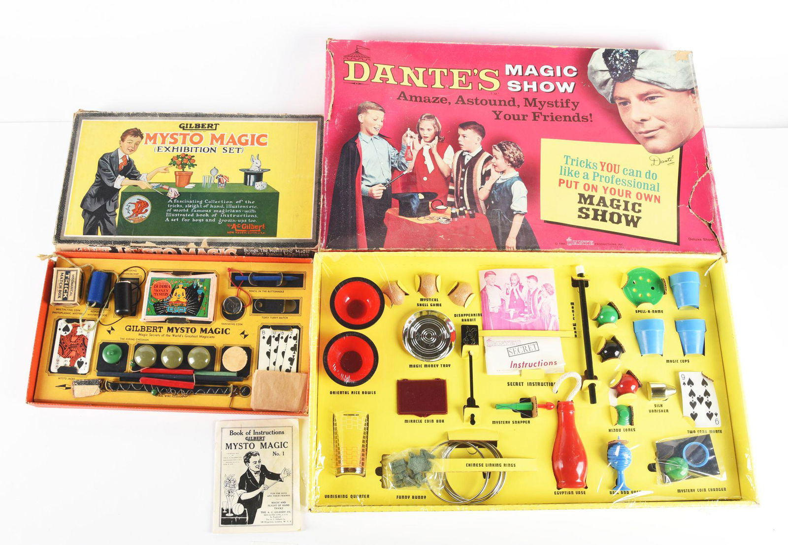 LOT OF 2: VINTAGE TOY MAGIC SETS IN ORIGINAL BOXES. (1 of 5)