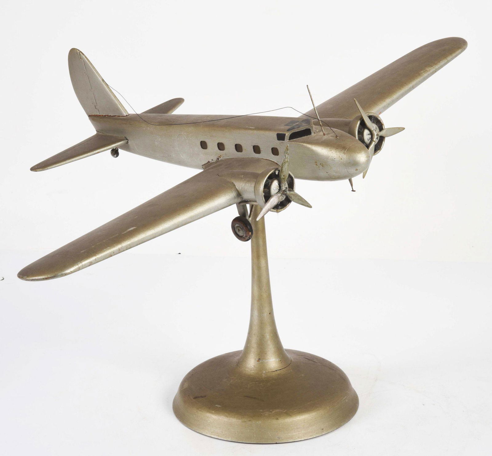 BOEING 247 WOOD DISPLAY MODEL. (1 of 3)