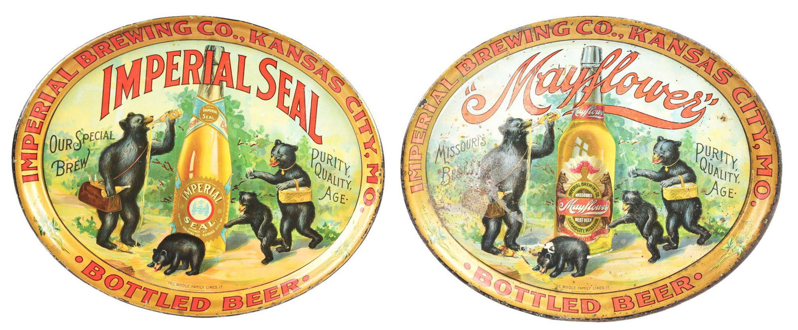 LOT OF 2: IMPERIAL BREWING CO. TRAYS. (1 of 5)