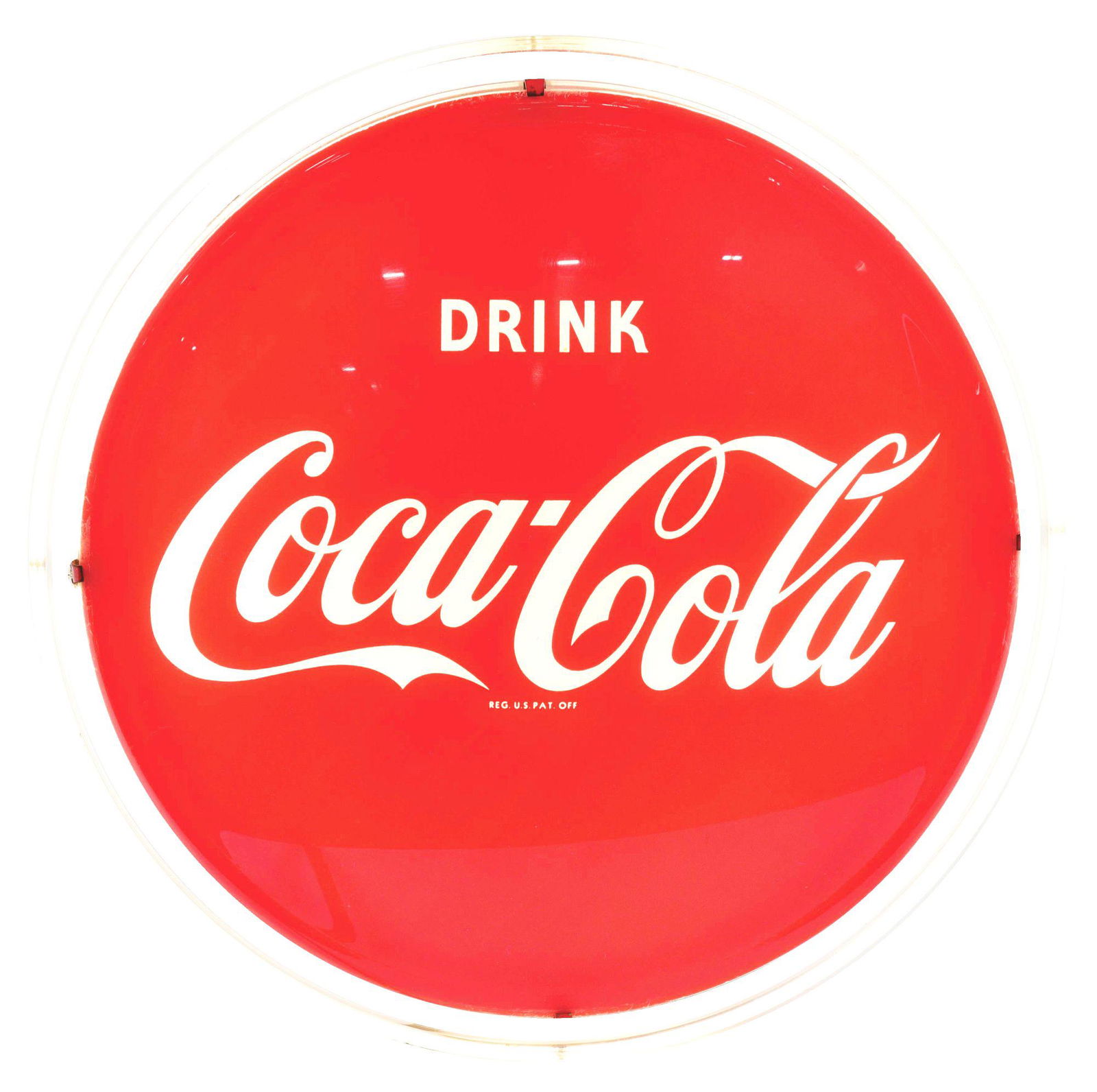 COCA-COLA LIGHT UP CLOCK. (1 of 3)