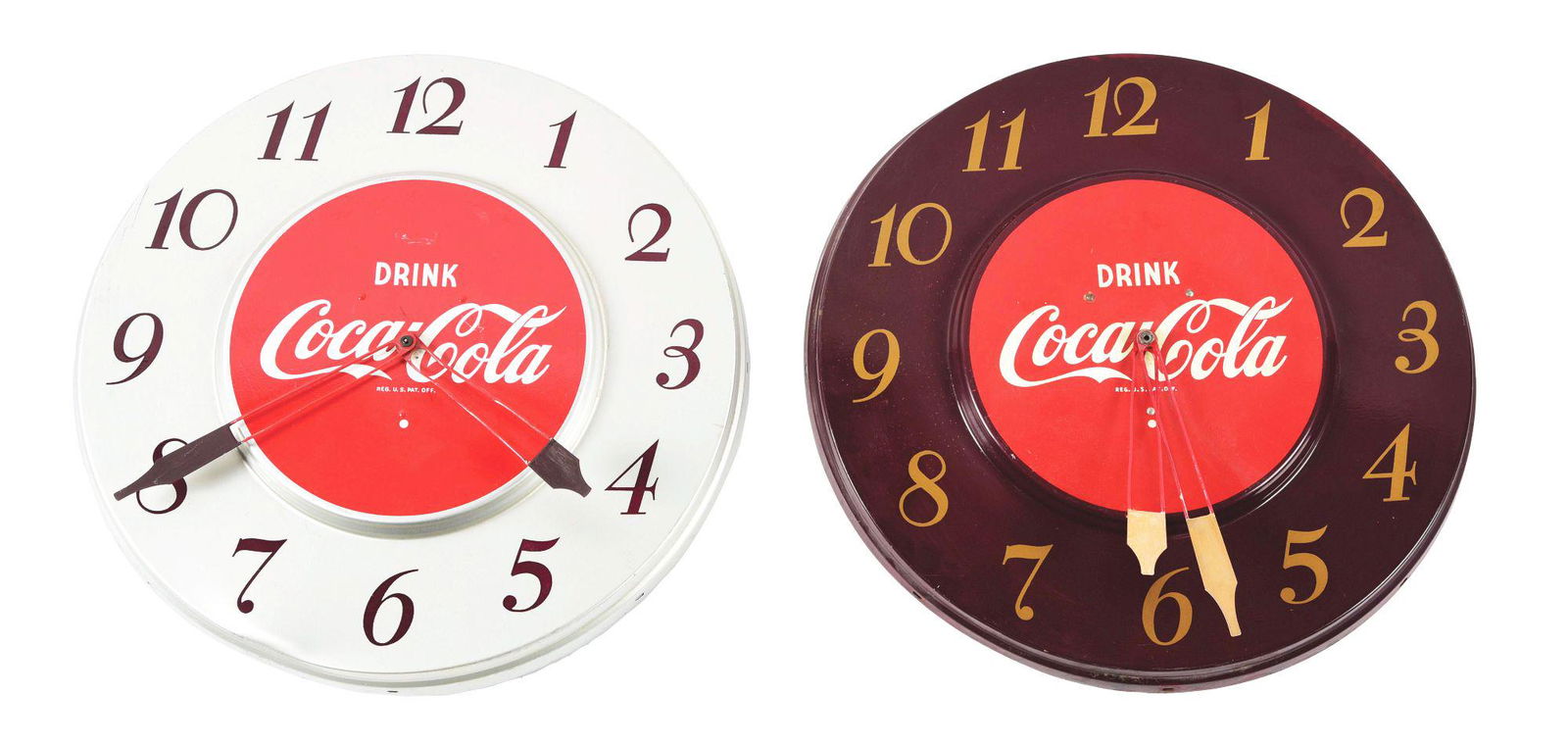 LOT OF 2: COCA-COLA CLOCKS. (1 of 2)