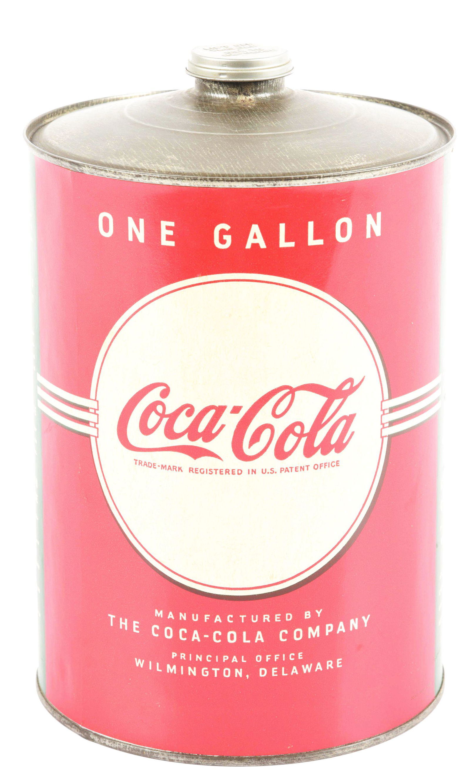 1 GALLON COCA-COLA PAPER LABEL CAN. (1 of 5)