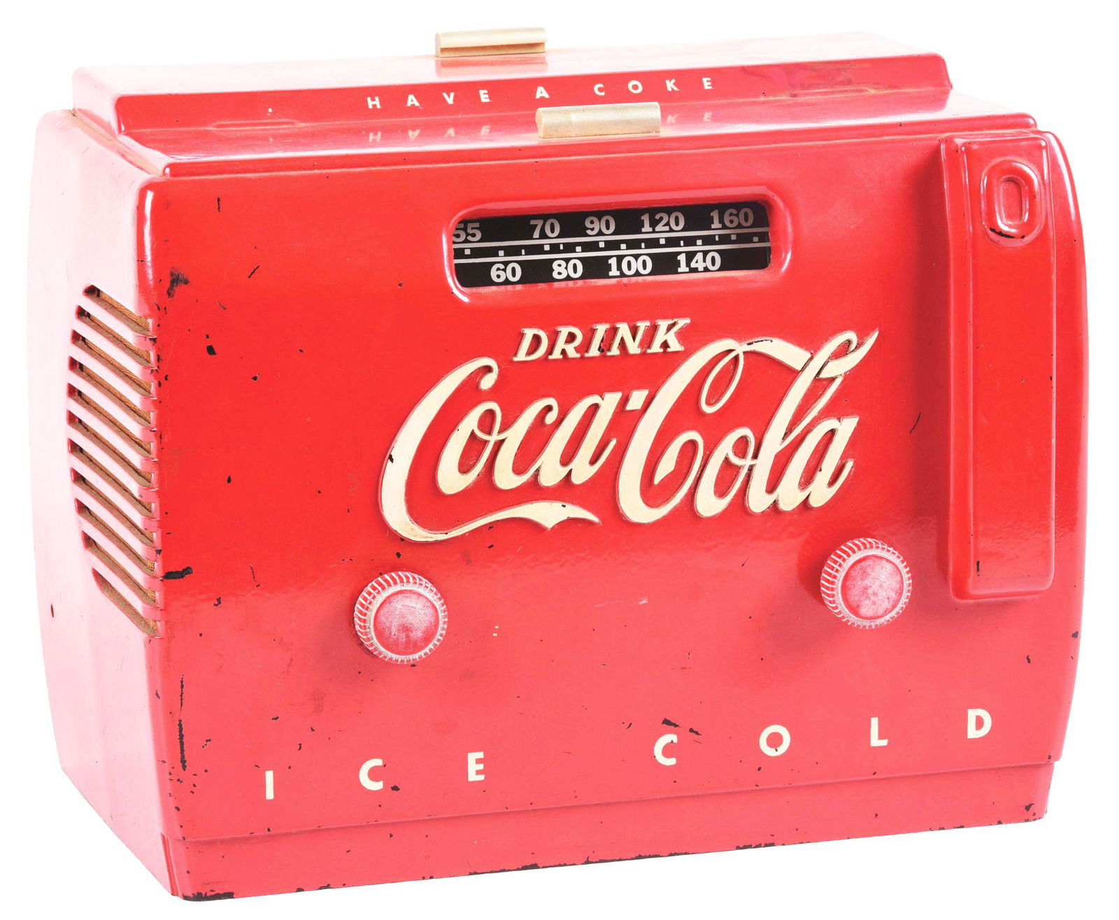 DRINK COCA-COLA ICE COLD RADIO. (1 of 4)